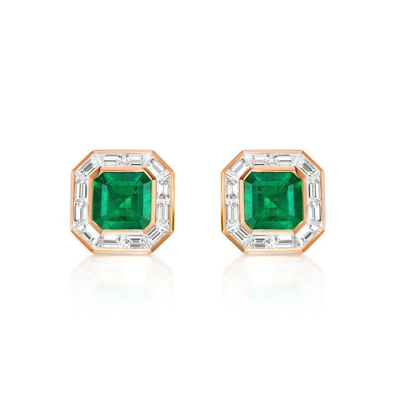 Emerald & Diamond Regent Earrings
