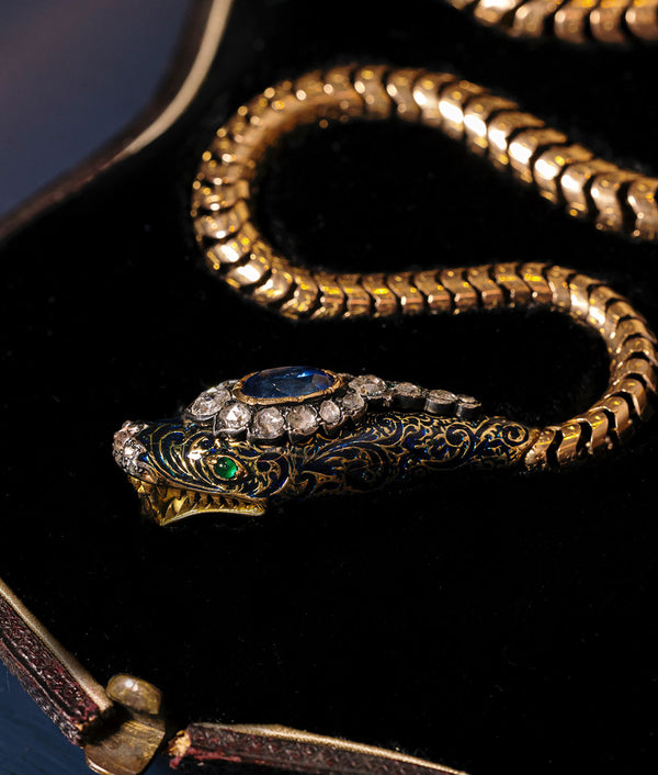 Antique Victorian Serpent Necklace