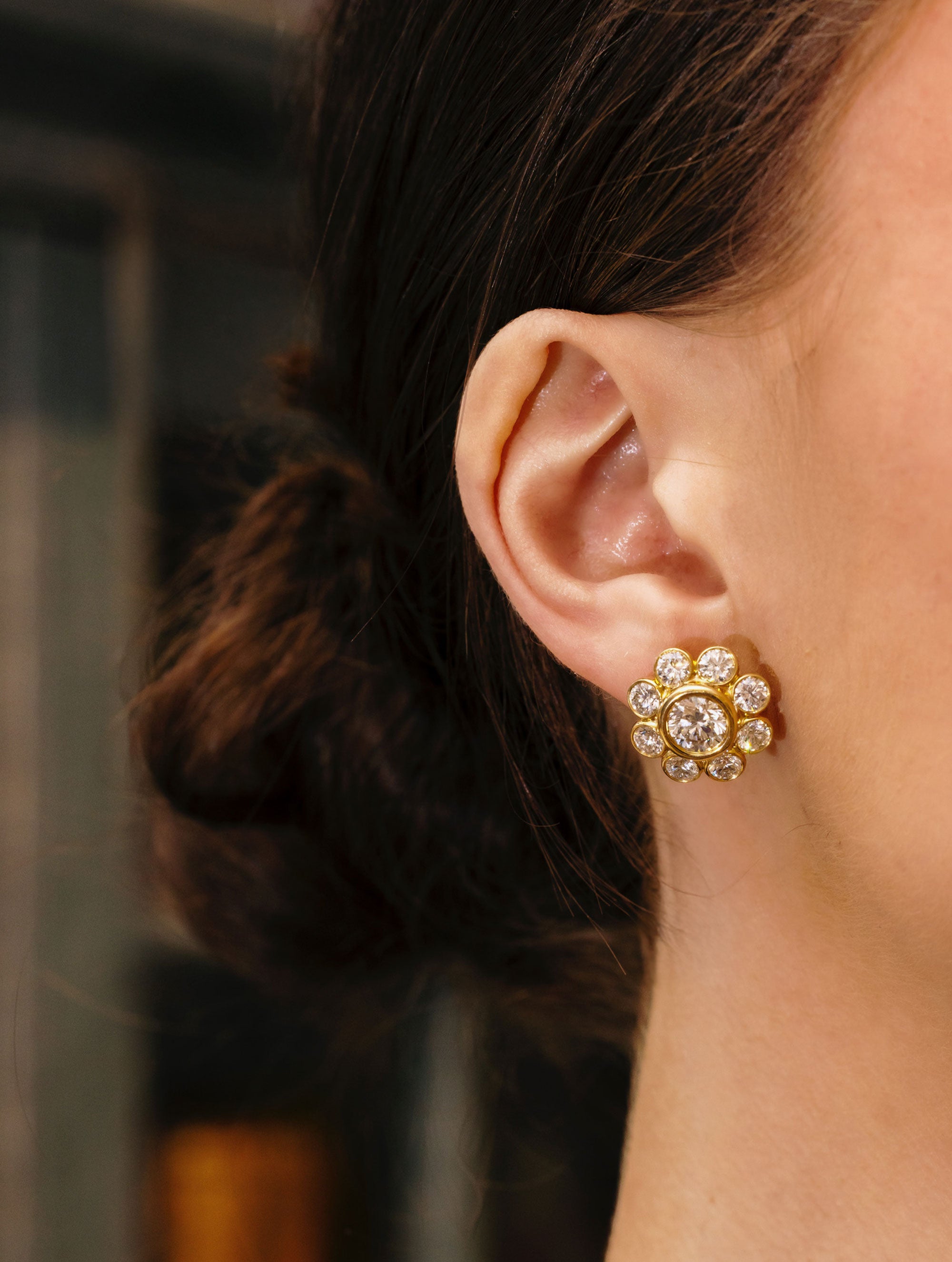 JUMBO SLOASIE DIAMOND EARRINGS