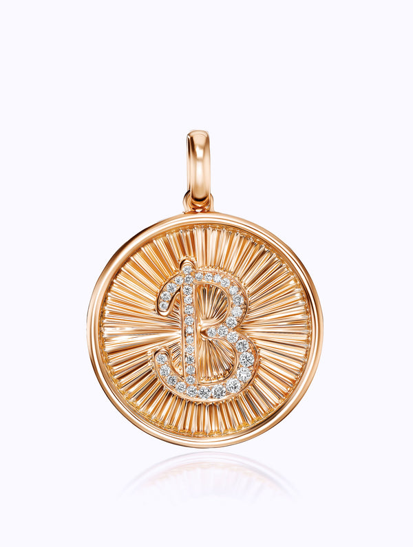 Classic Aurora Initial Medallion