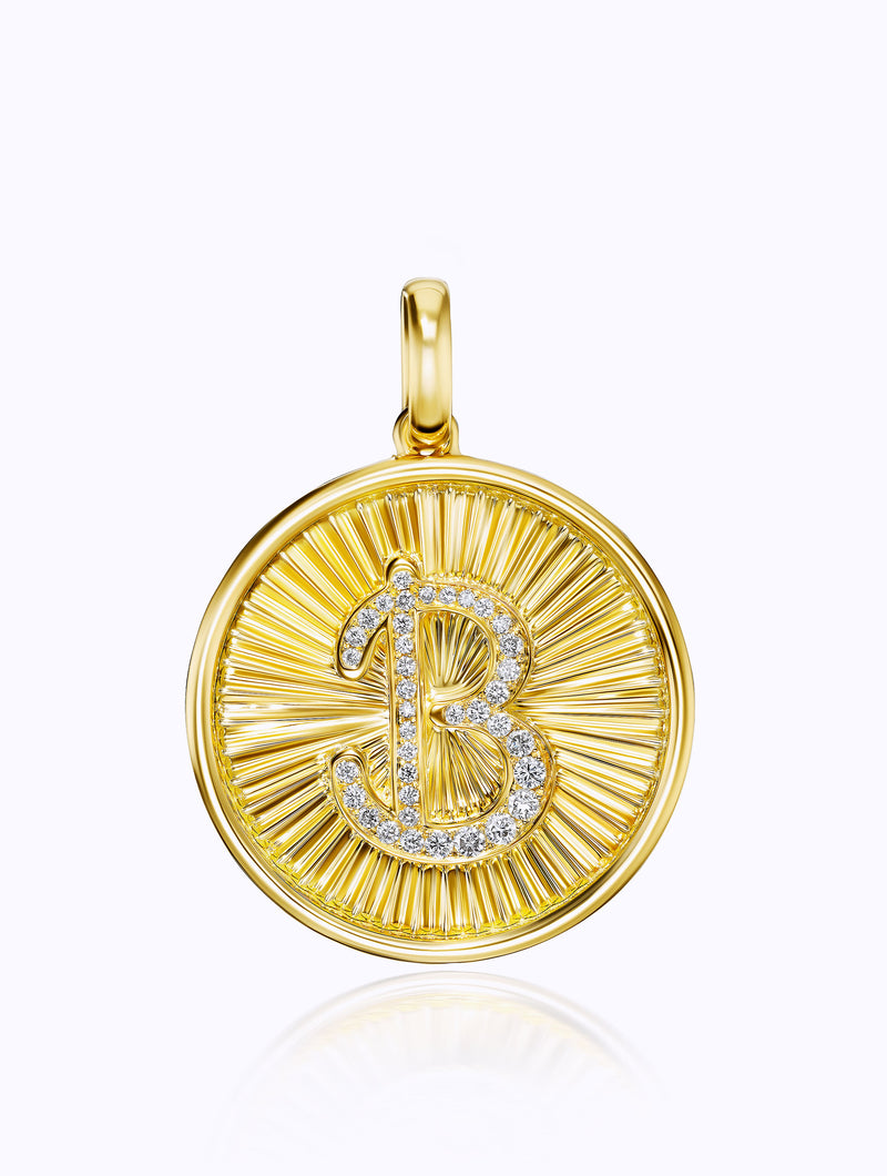 Classic Aurora Initial Medallion