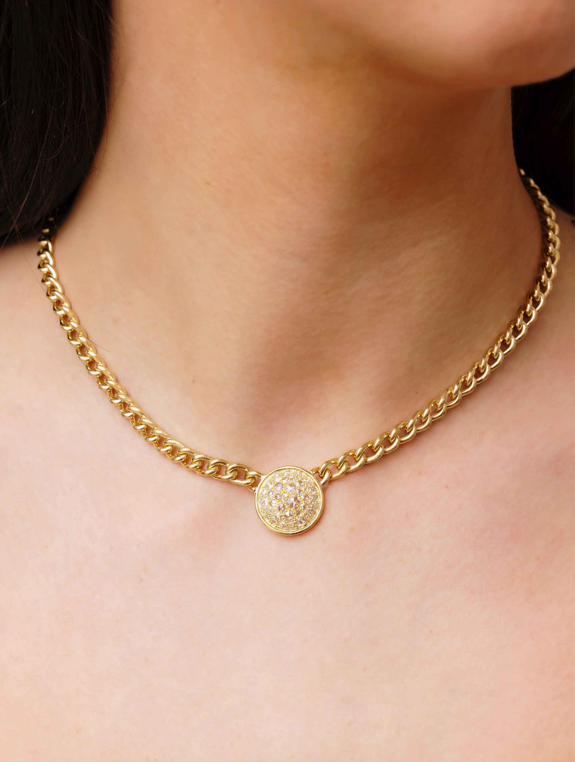 SLOAN ROSE CUT DIAMOND NECKLACE