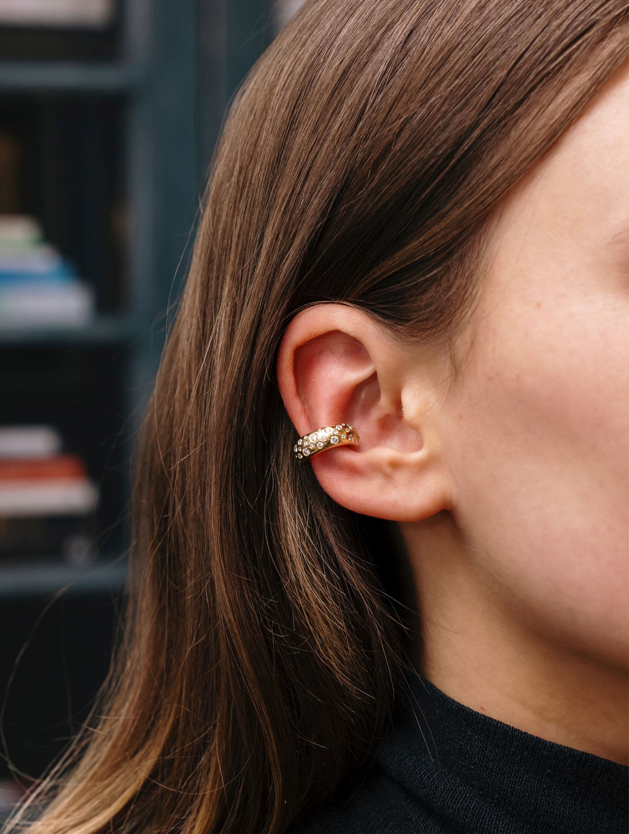 Sloan Scatter Diamond Ear Cuff