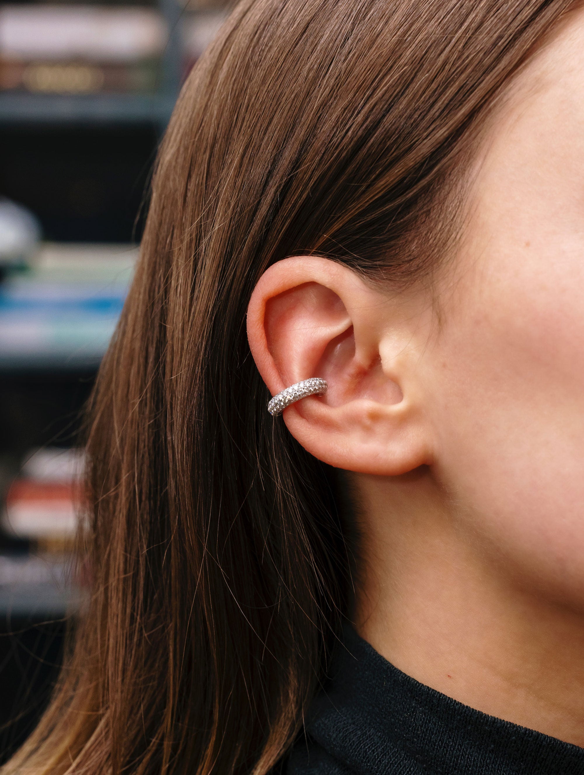 Slim Sloan Pavé Diamond Ear Cuff