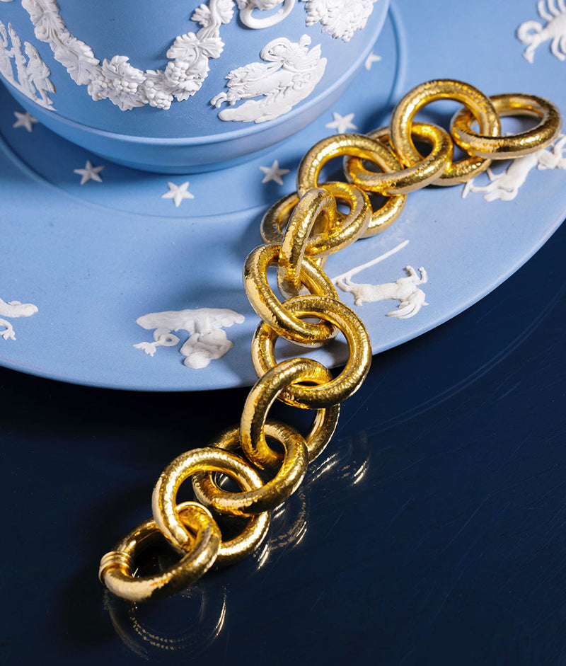 1970s Italian Gold Link Bracelet