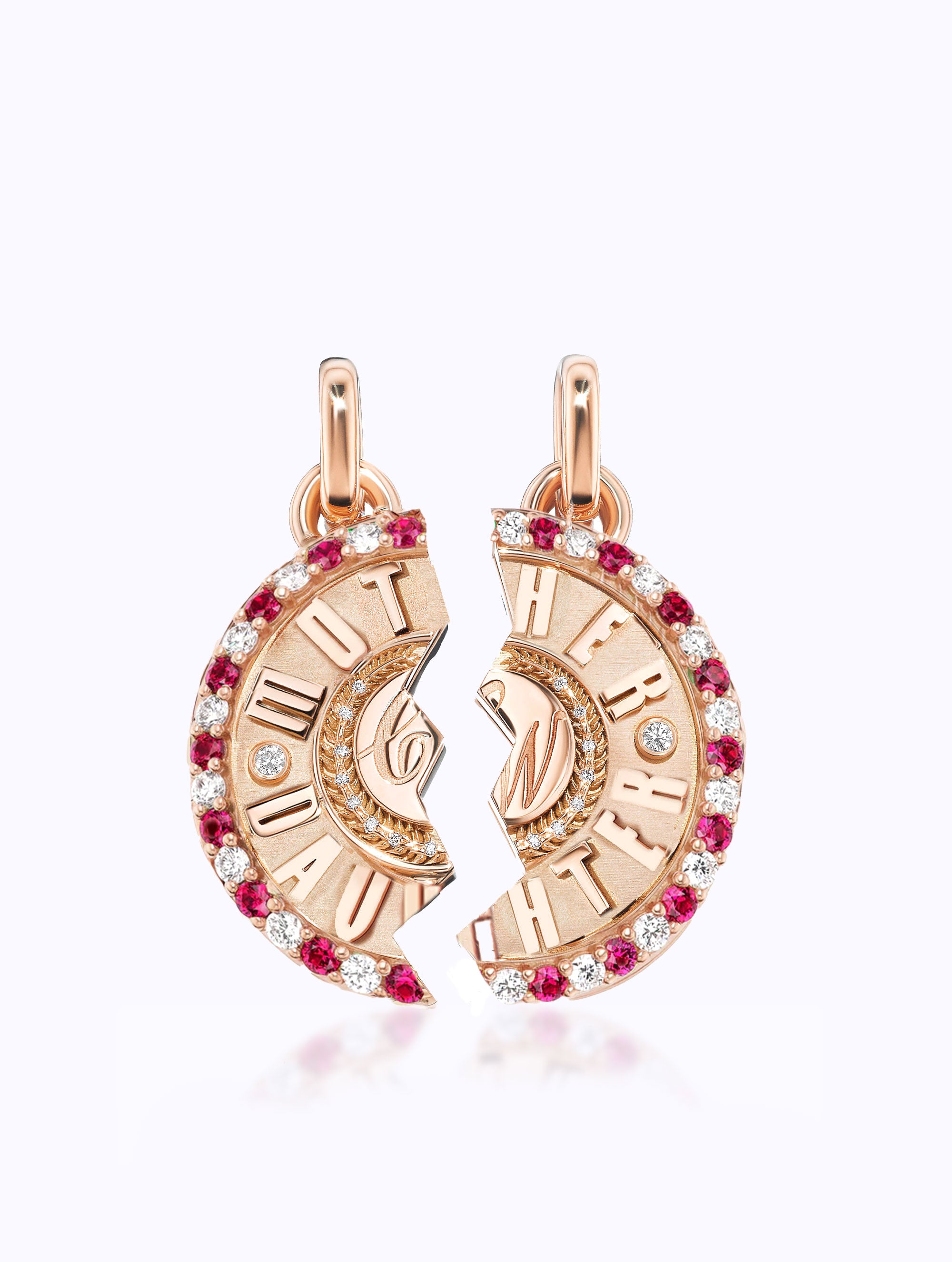 'MOTHER DAUGHTER' DUET MEDALLION SET