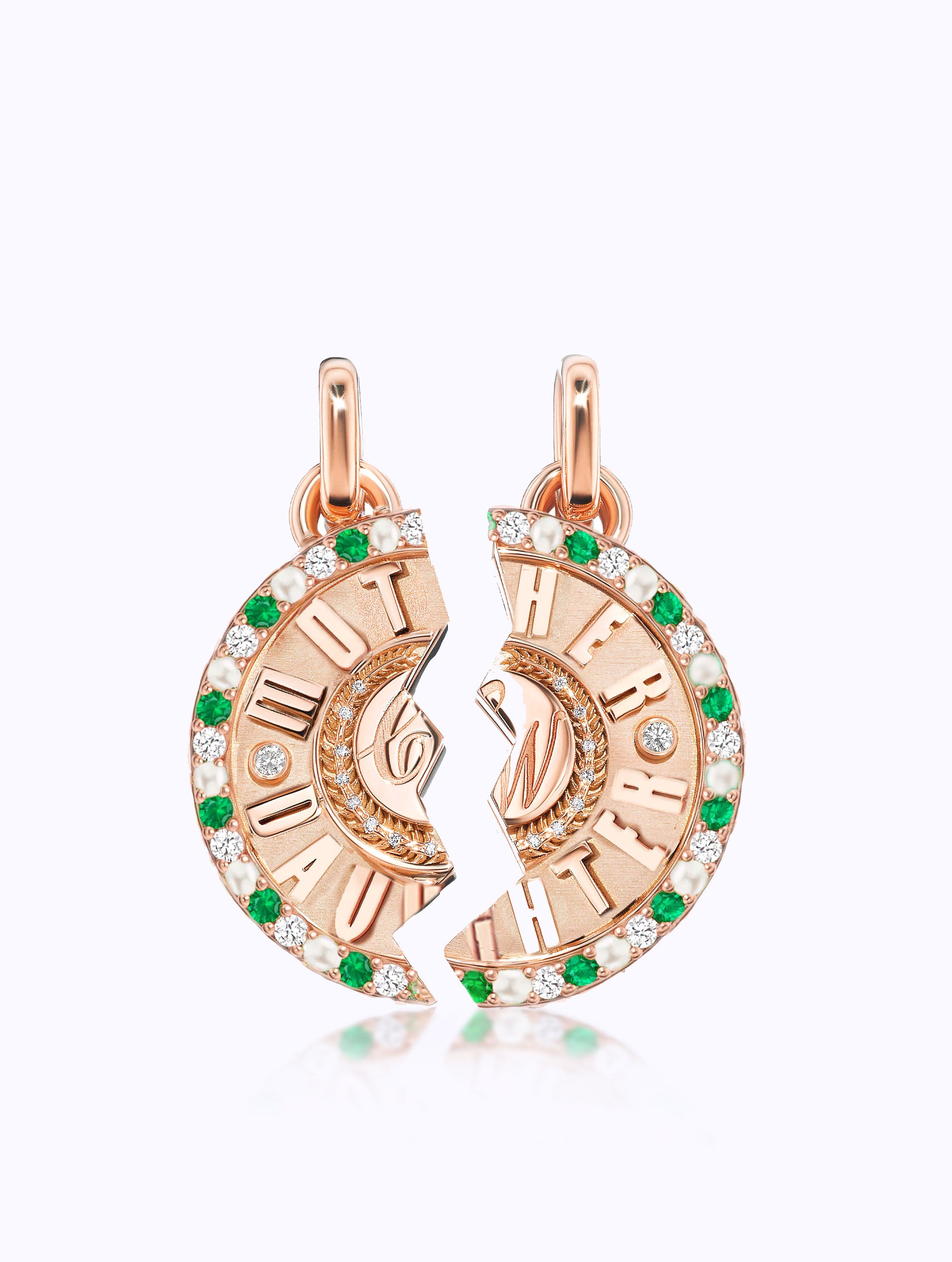 'MOTHER DAUGHTER' DUET MEDALLION SET