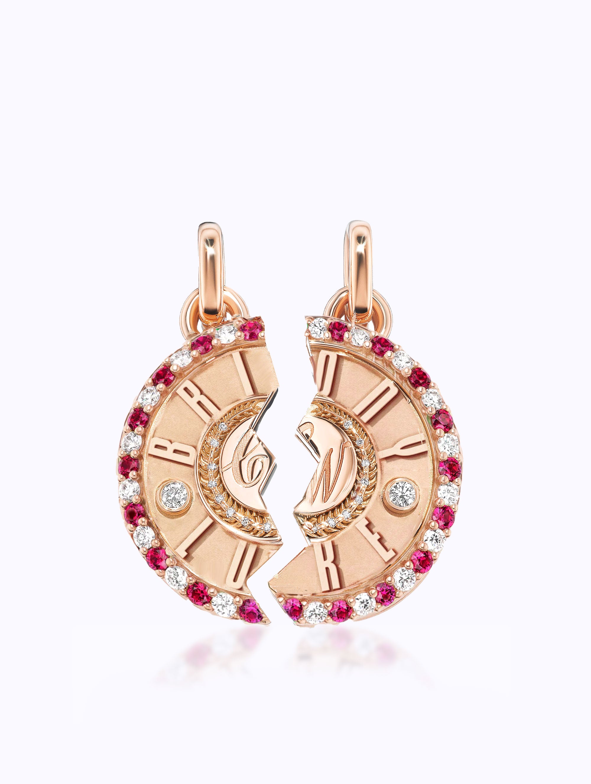 DOUBLE NAME DUET MEDALLION SET