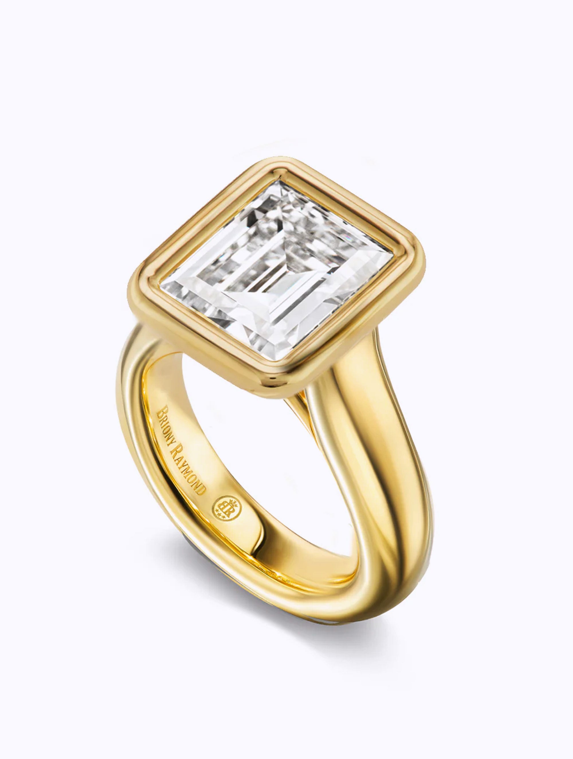 SLOAN ANTIQUE EMERALD CUT SOLITAIRE RING