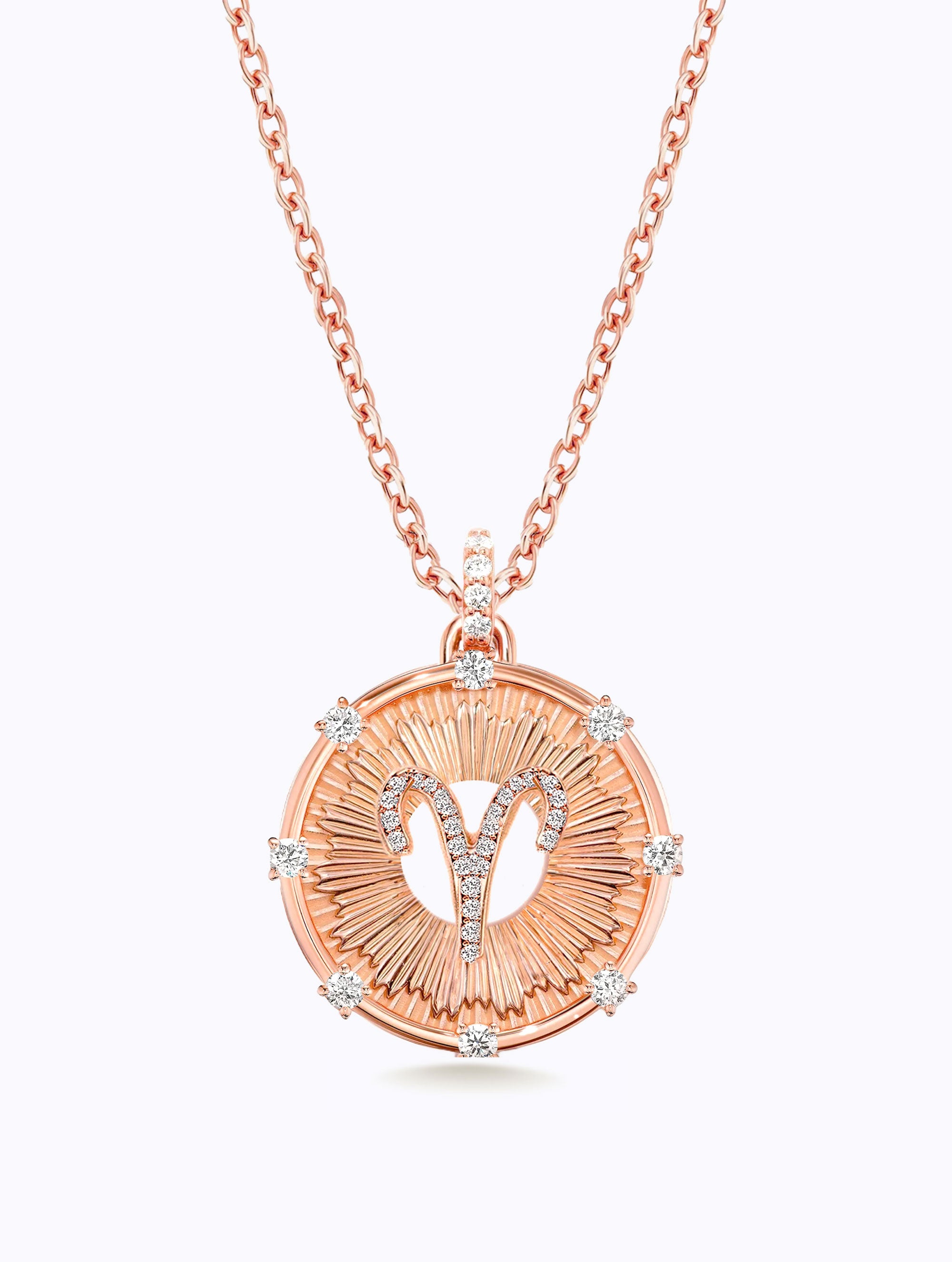 Aurora Diamond Zodiac Medallion