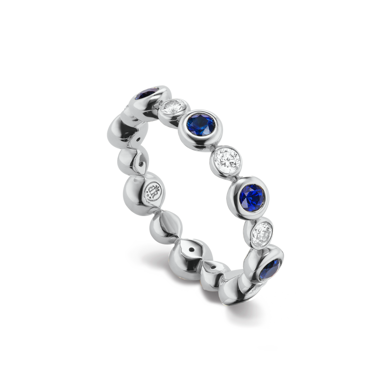 Aura BonBon Sapphire & Diamond Eternity Ring, Large