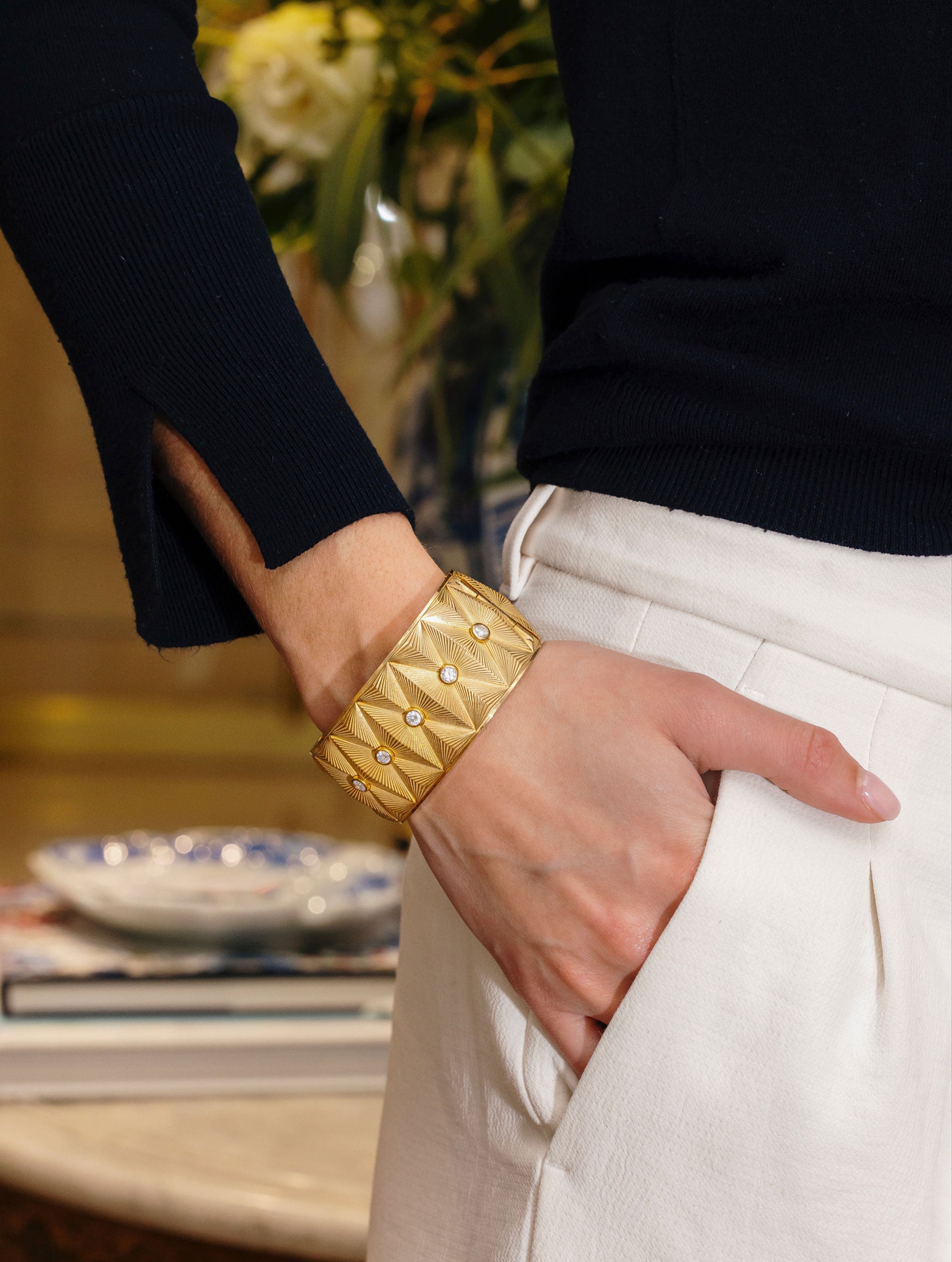 Jumbo Aurora Diamond Cuff