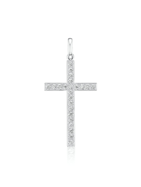 Athena Diamond Cross Pendant