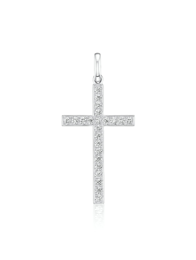 Athena Diamond Cross Pendant