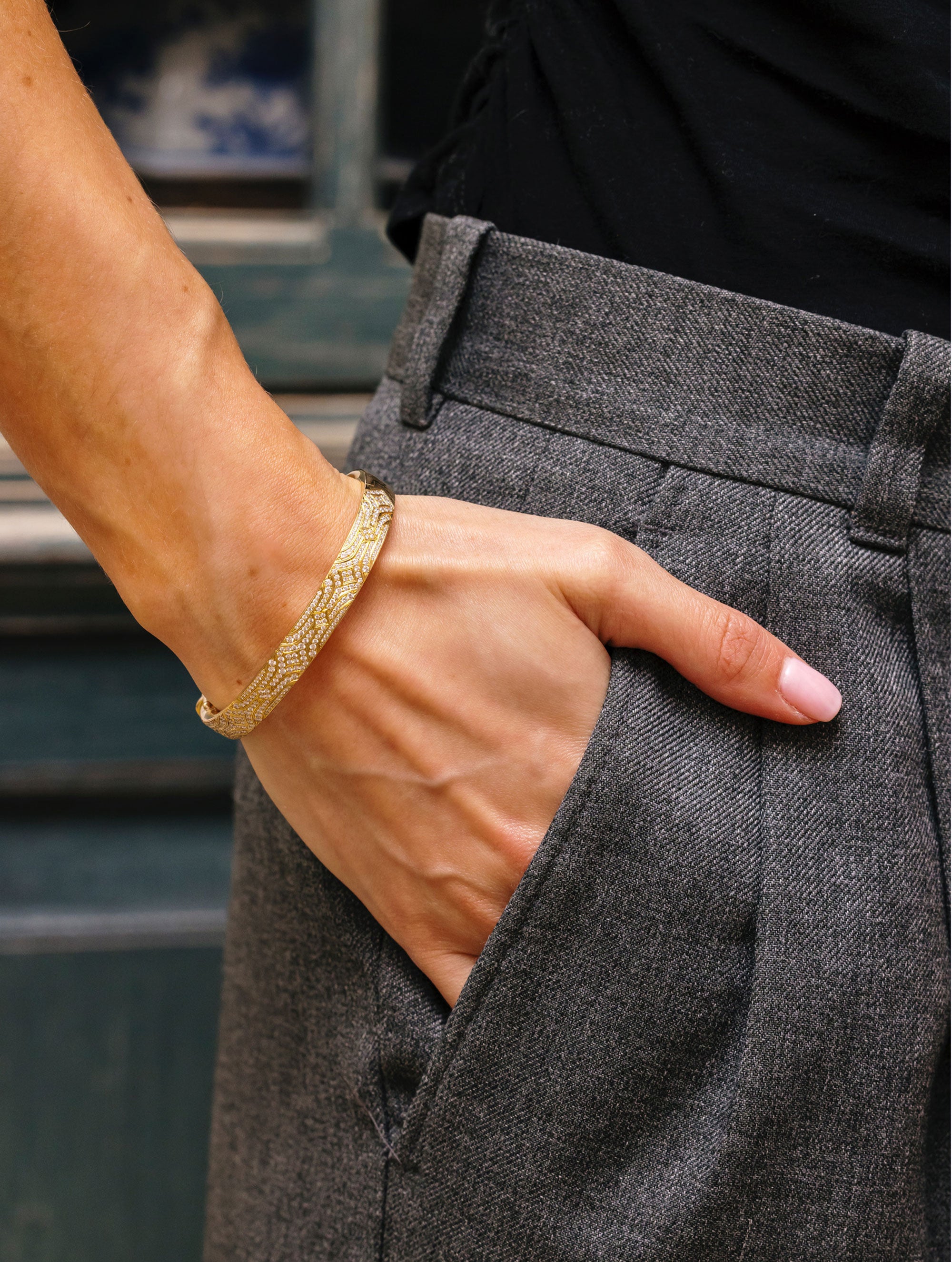 ATHENA DIAMOND BANGLE