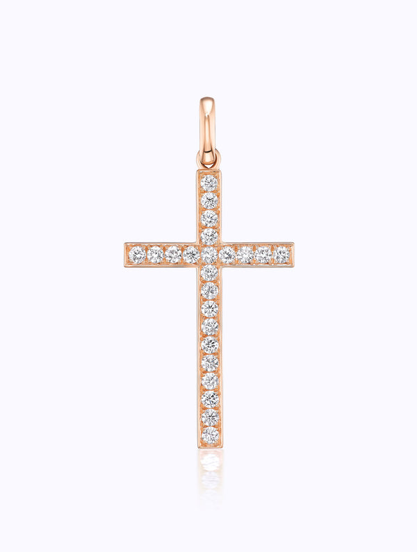 ATHENA DIAMOND CROSS PENDANT