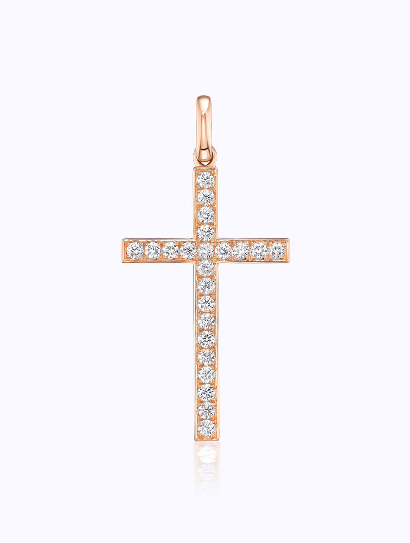ATHENA DIAMOND CROSS PENDANT