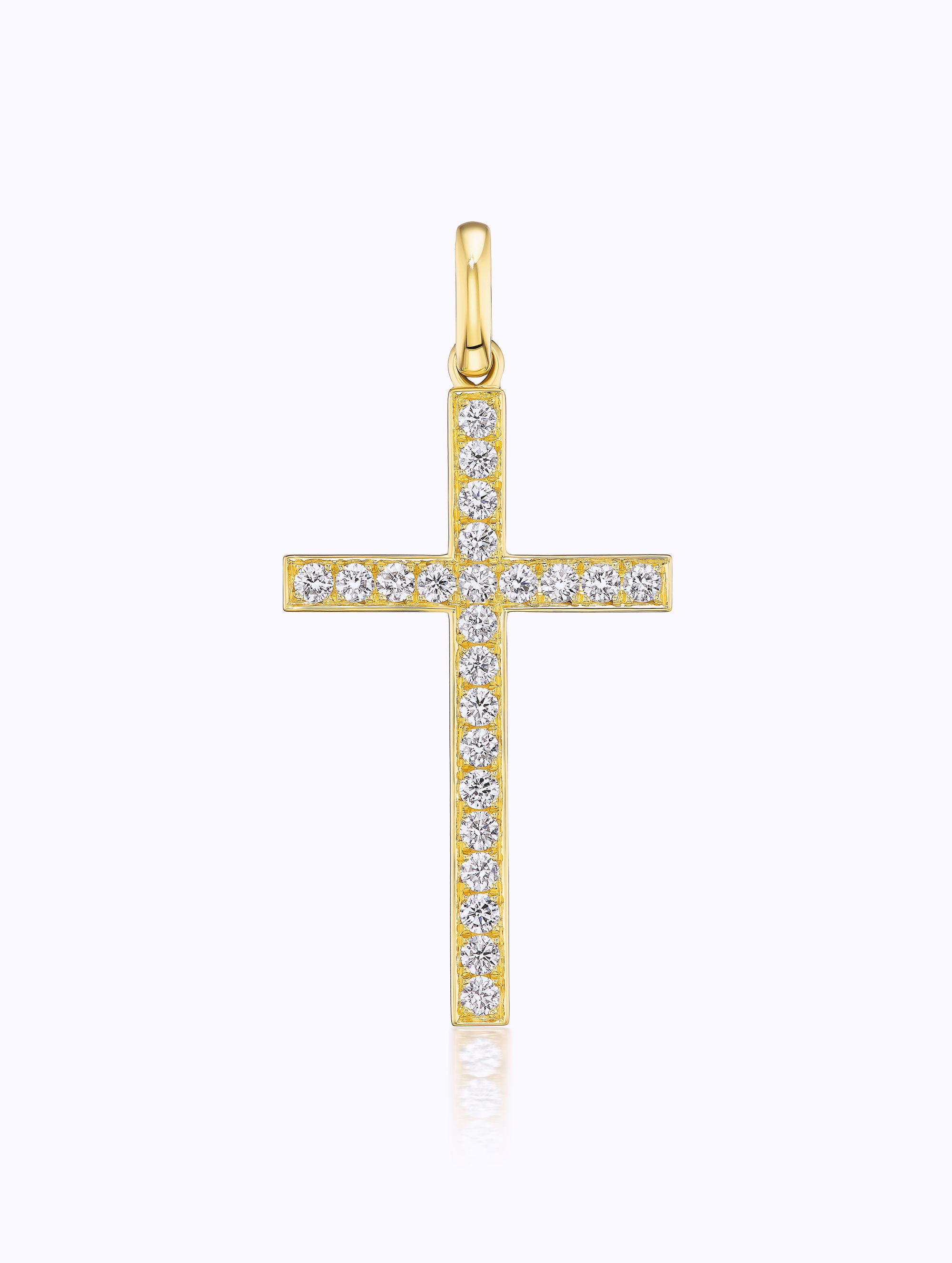 ATHENA DIAMOND CROSS PENDANT