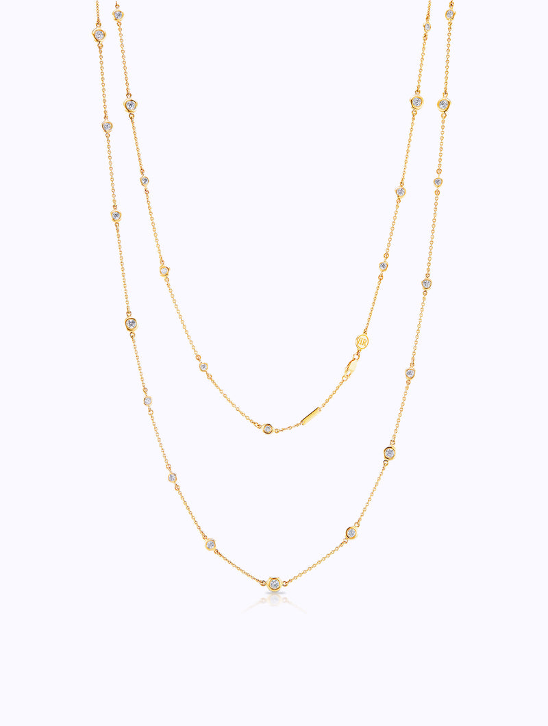 LONG AURA DROPLET NECKLACE