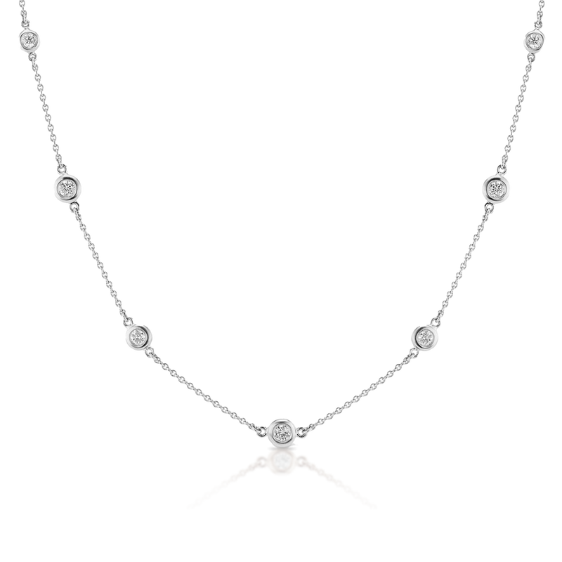 Aura Diamond Droplet Necklace