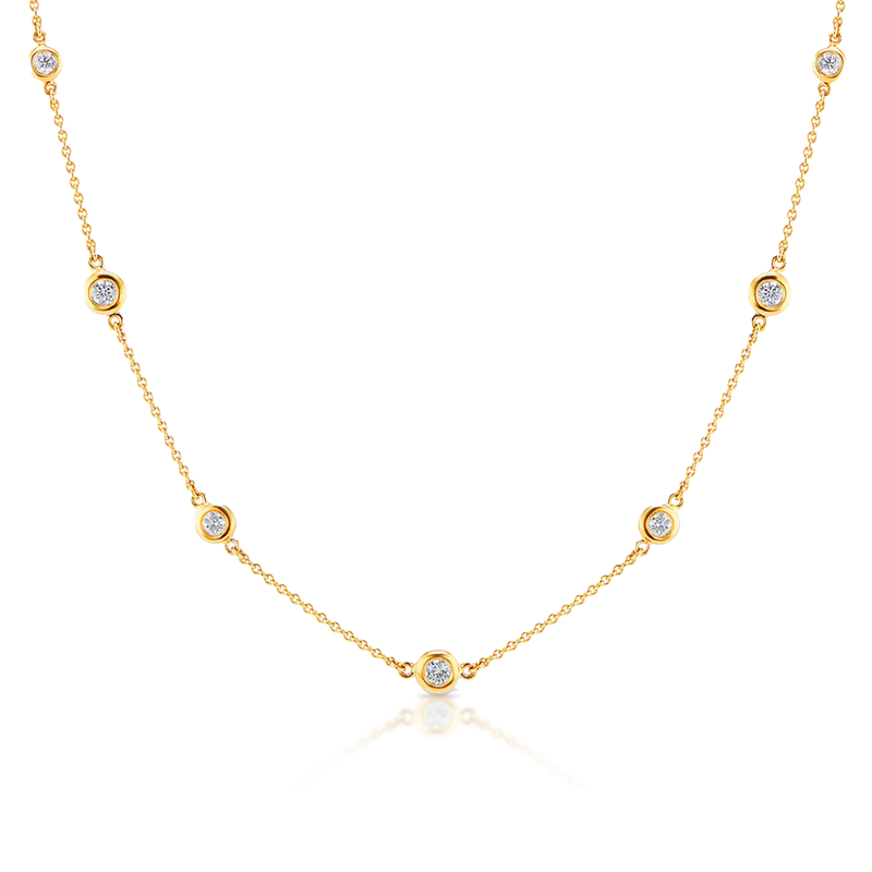 Aura Diamond Droplet Necklace