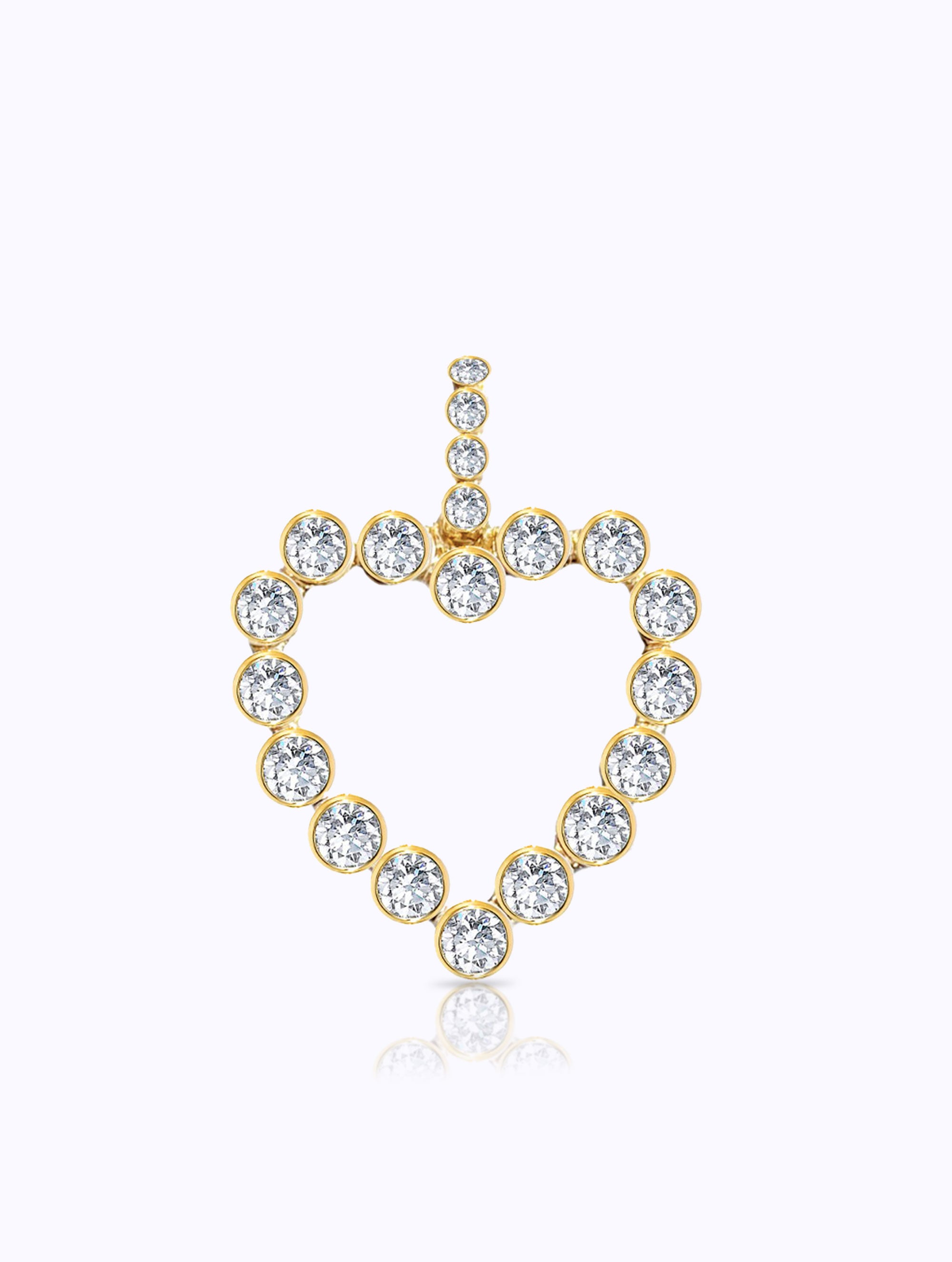 AURA DIAMOND HEART PENDANT