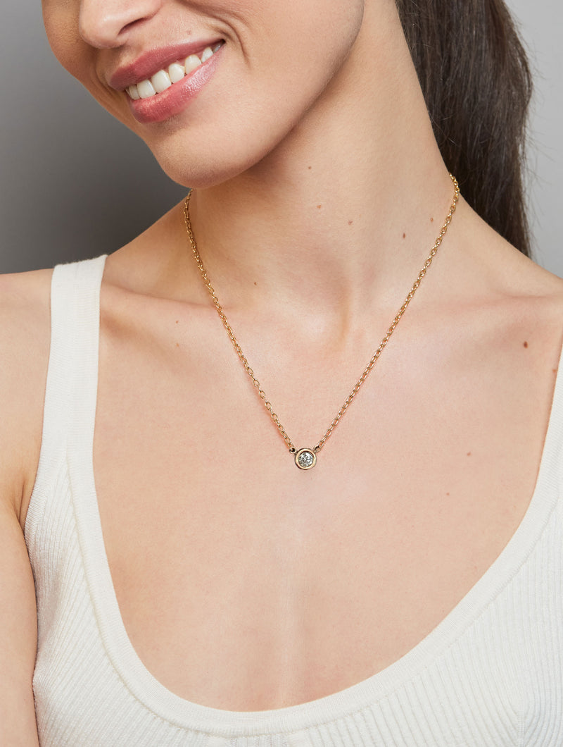 AURA SOLITAIRE NECKLACE