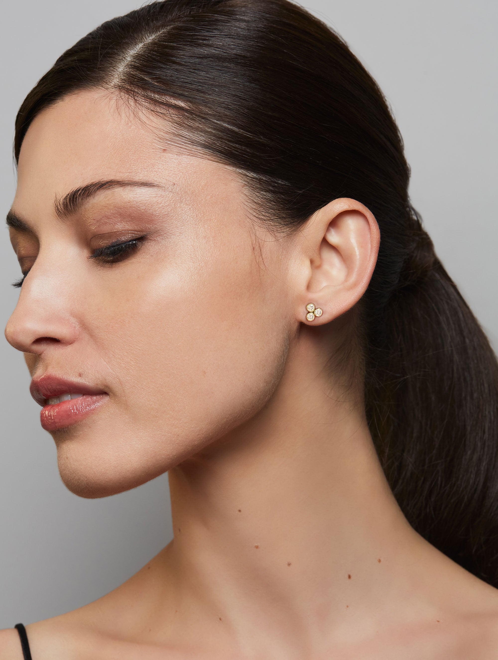 AURA DIAMOND TRIO EARRINGS