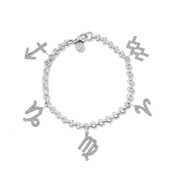Custom Aurora Zodiac Charm Bracelet