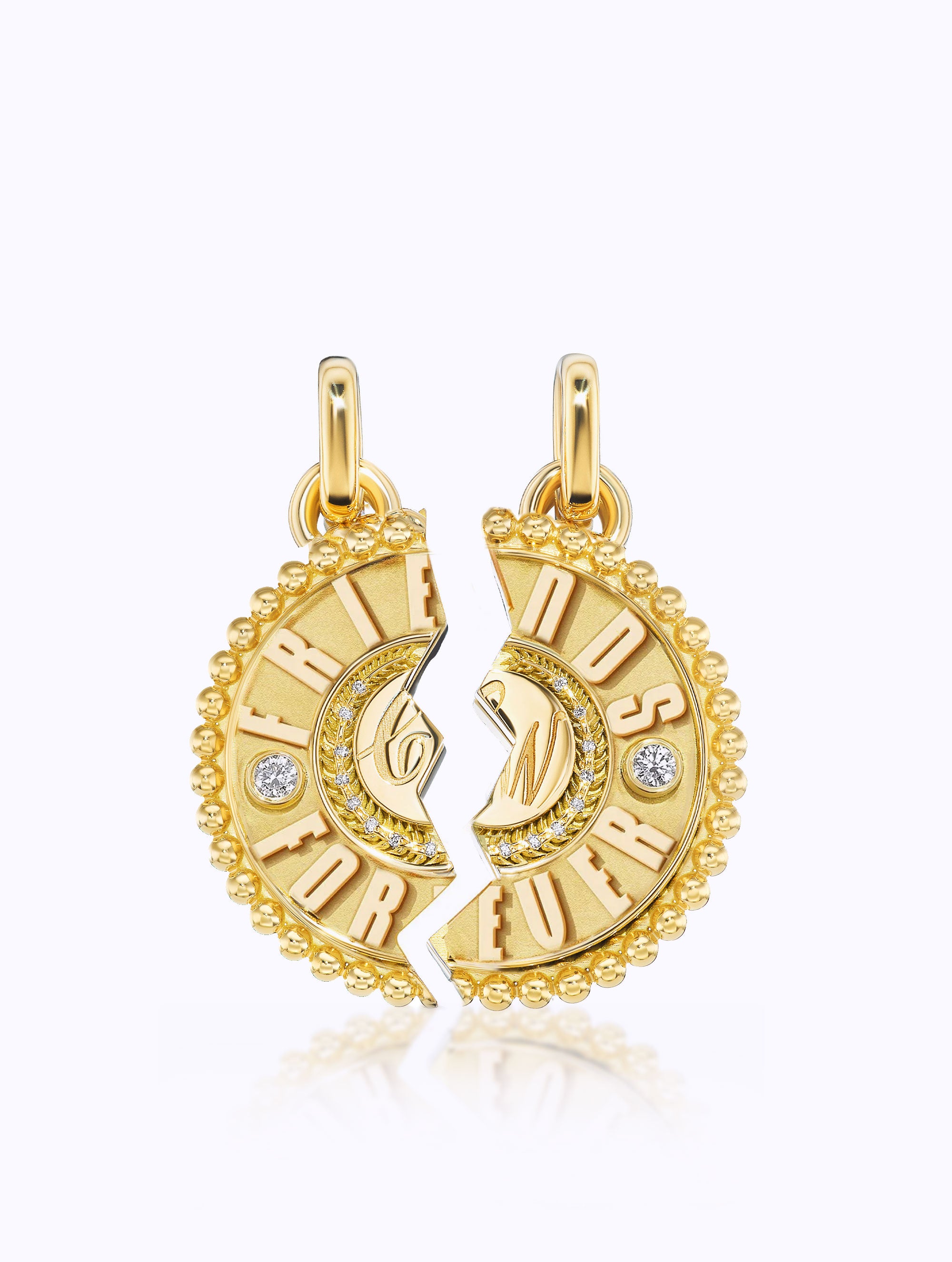 'FRIENDS FOREVER' DUET MEDALLION SET