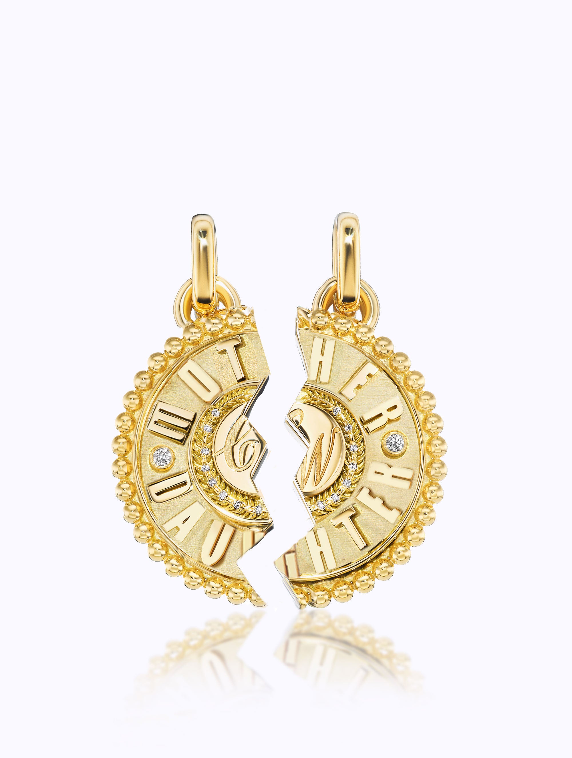 'MOTHER DAUGHTER' DUET MEDALLION SET