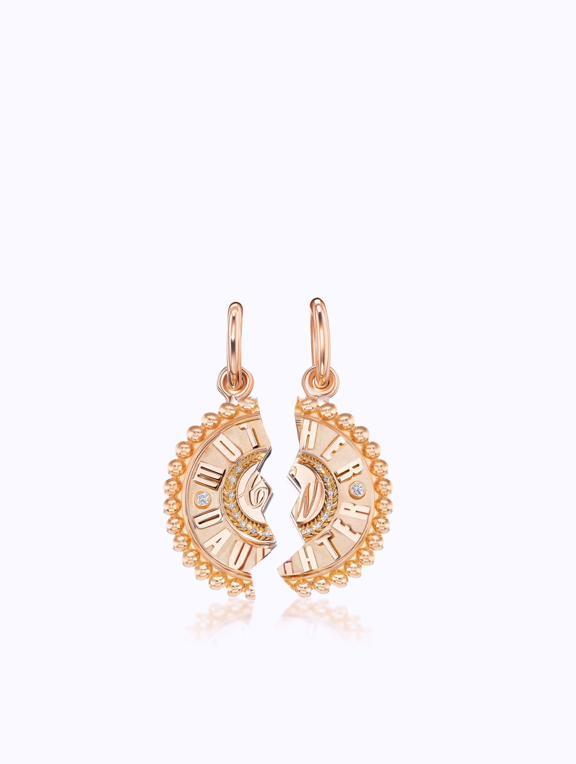 'MOTHER DAUGHTER' DUET MEDALLION SET