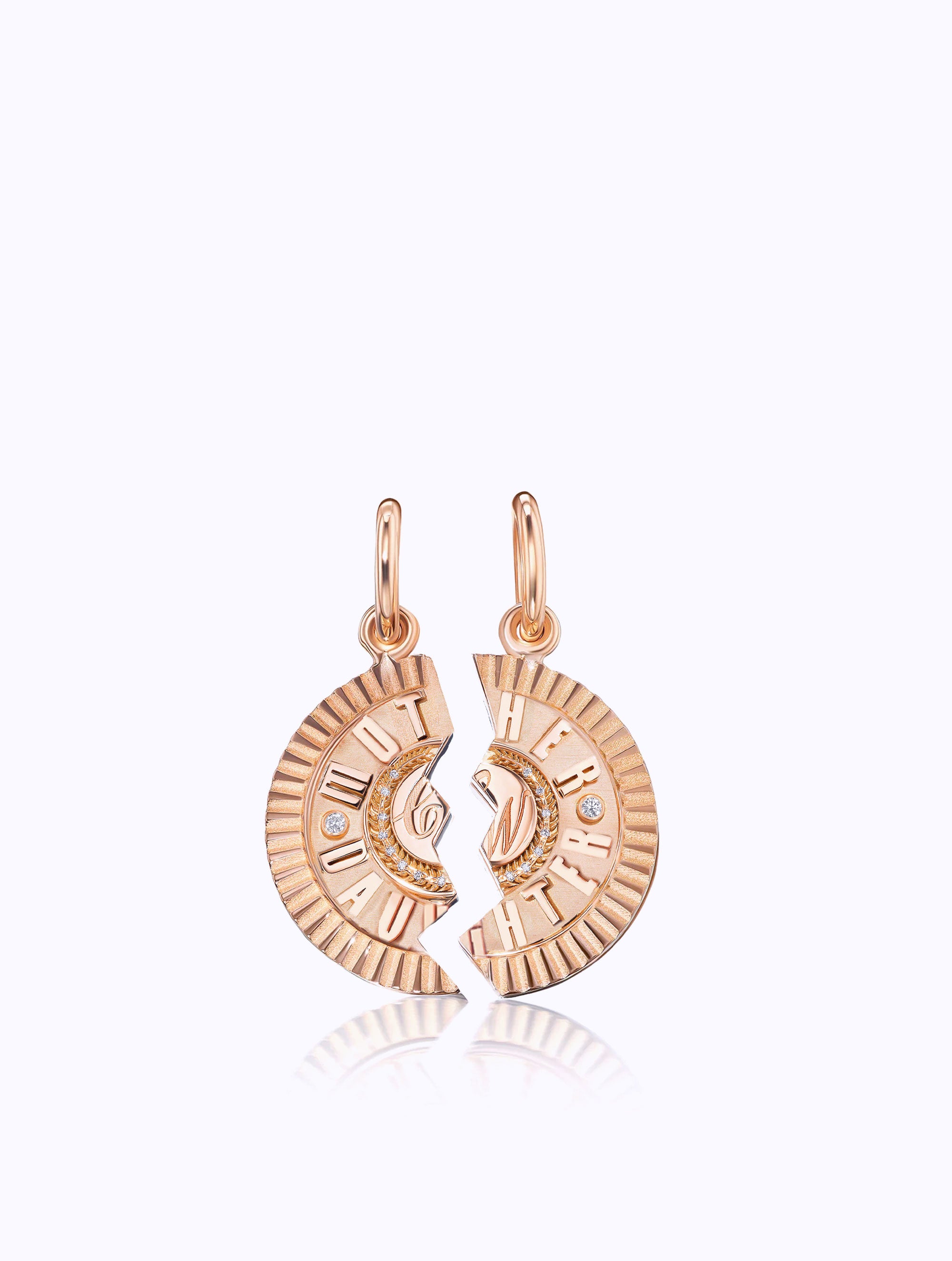 'MOTHER DAUGHTER' DUET MEDALLION SET