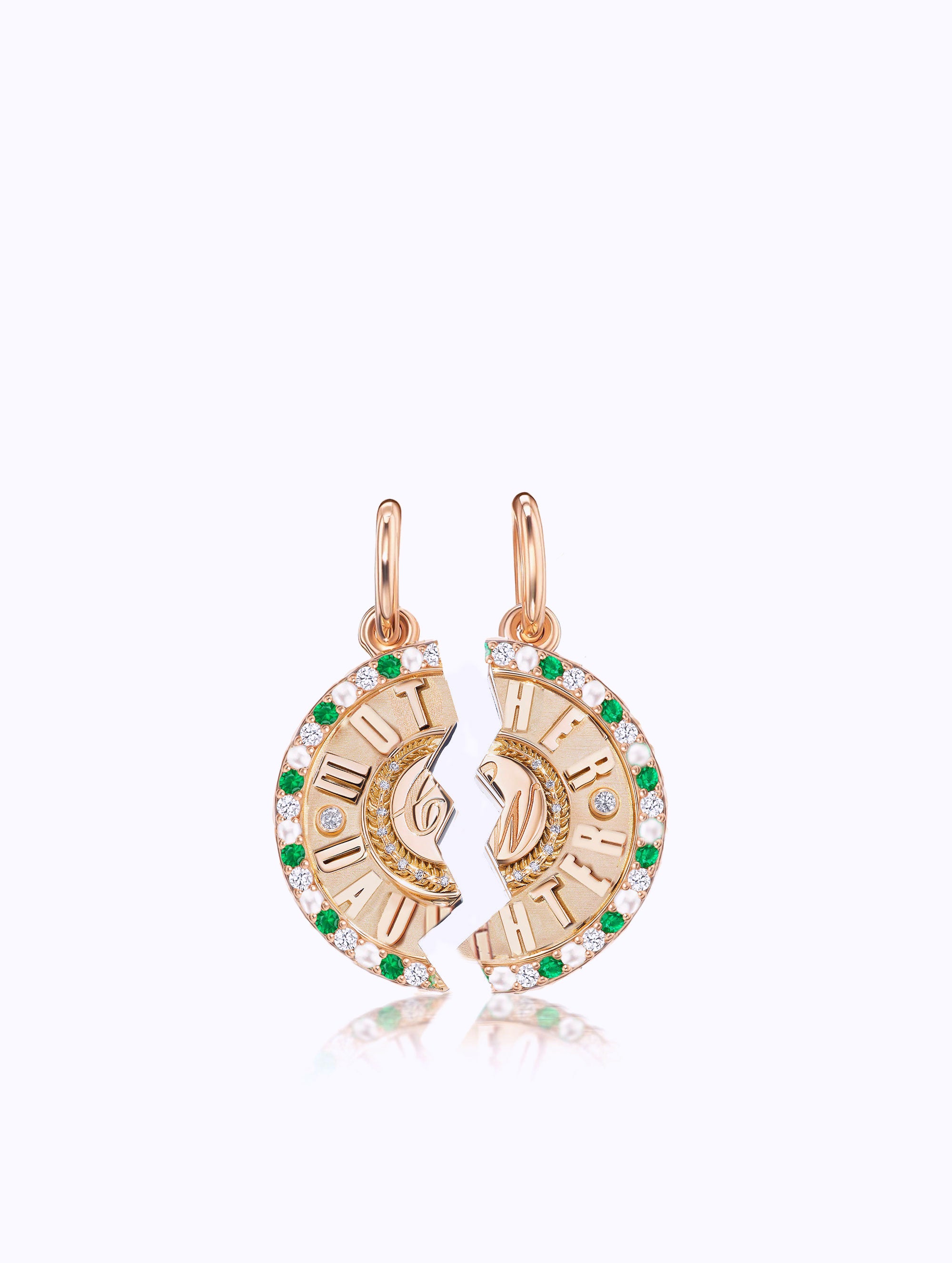 'MOTHER DAUGHTER' DUET MEDALLION SET