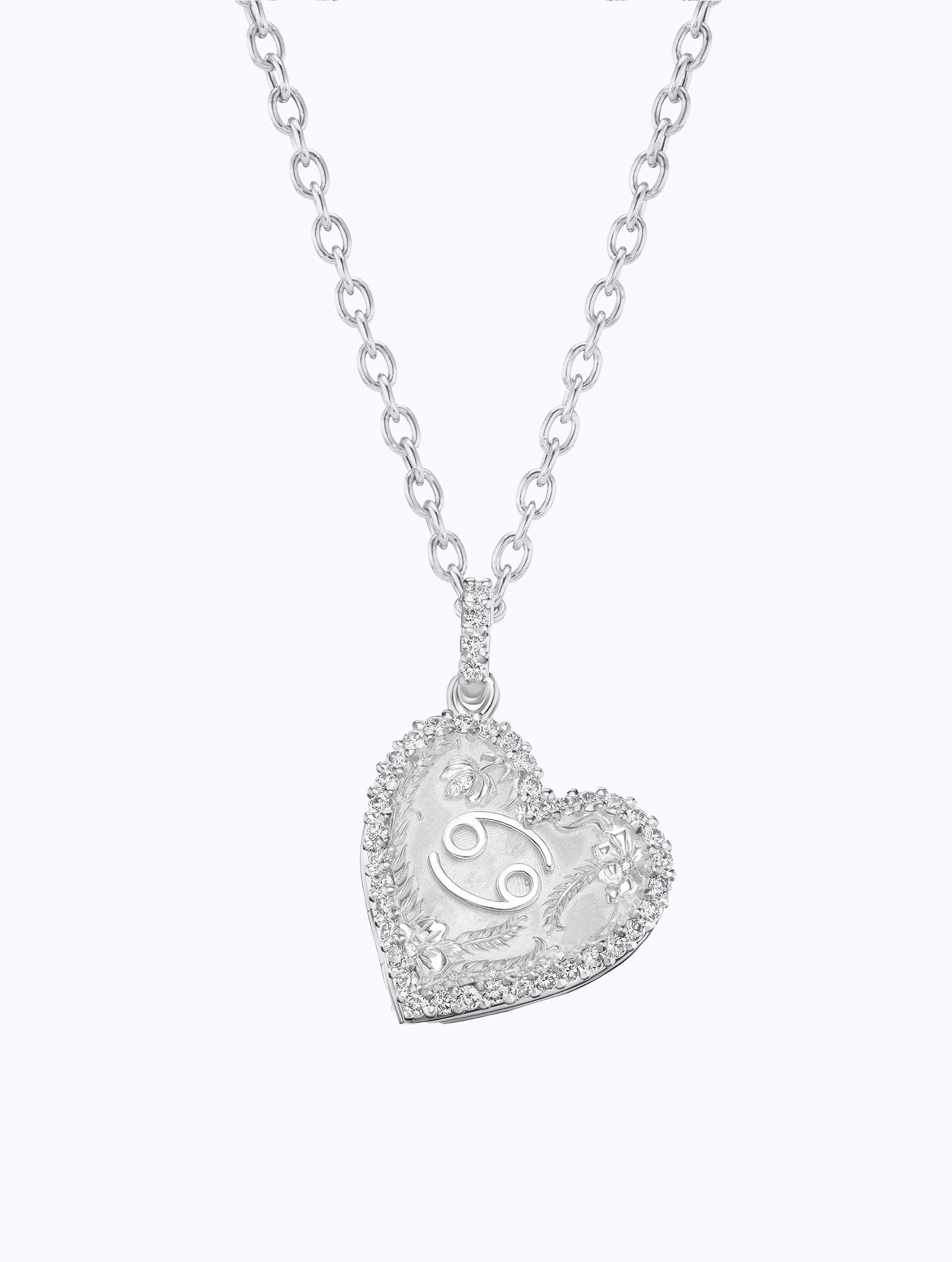 Memoir Diamond Zodiac Heart Locket