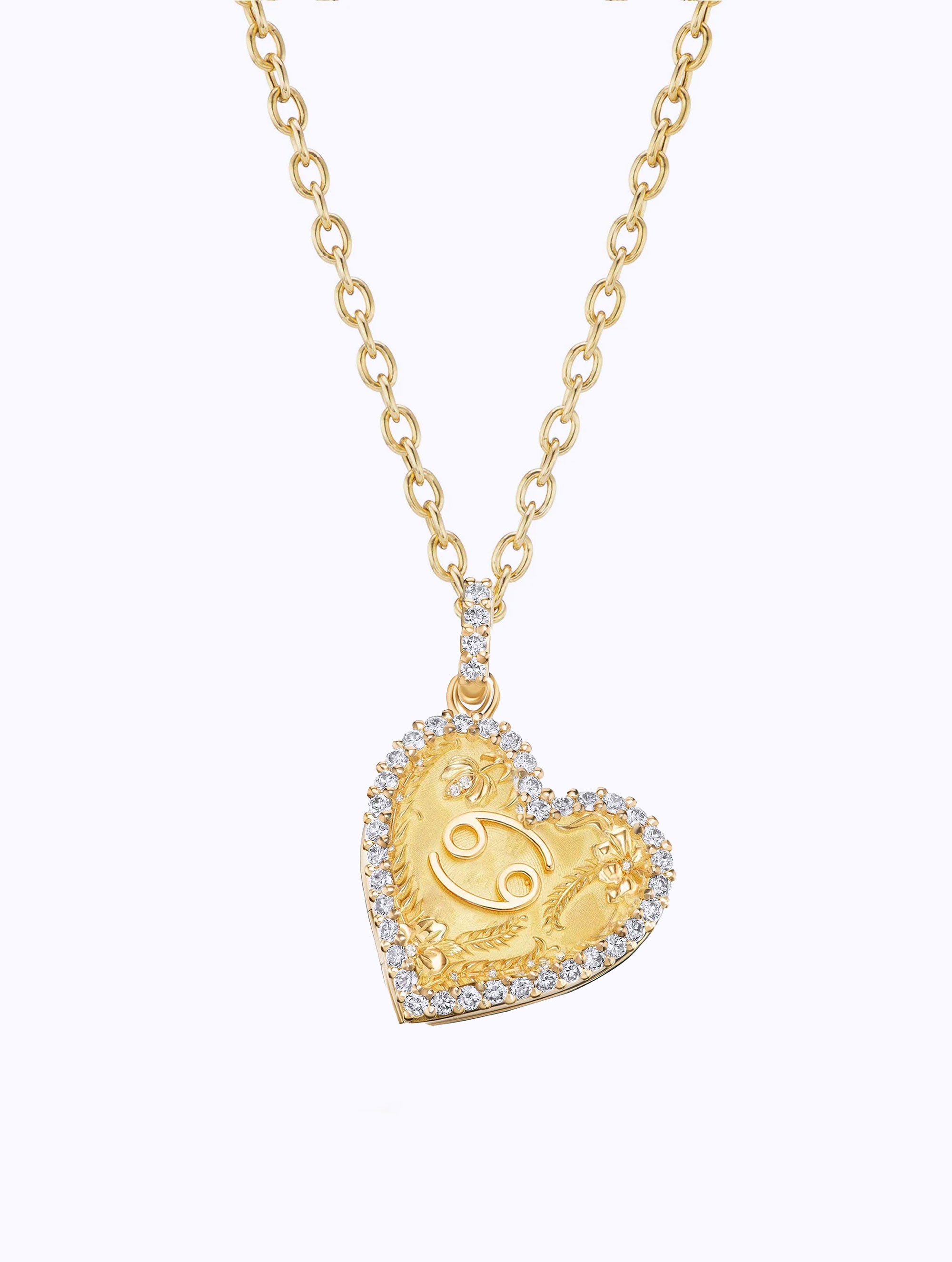 Memoir Diamond Zodiac Heart Locket