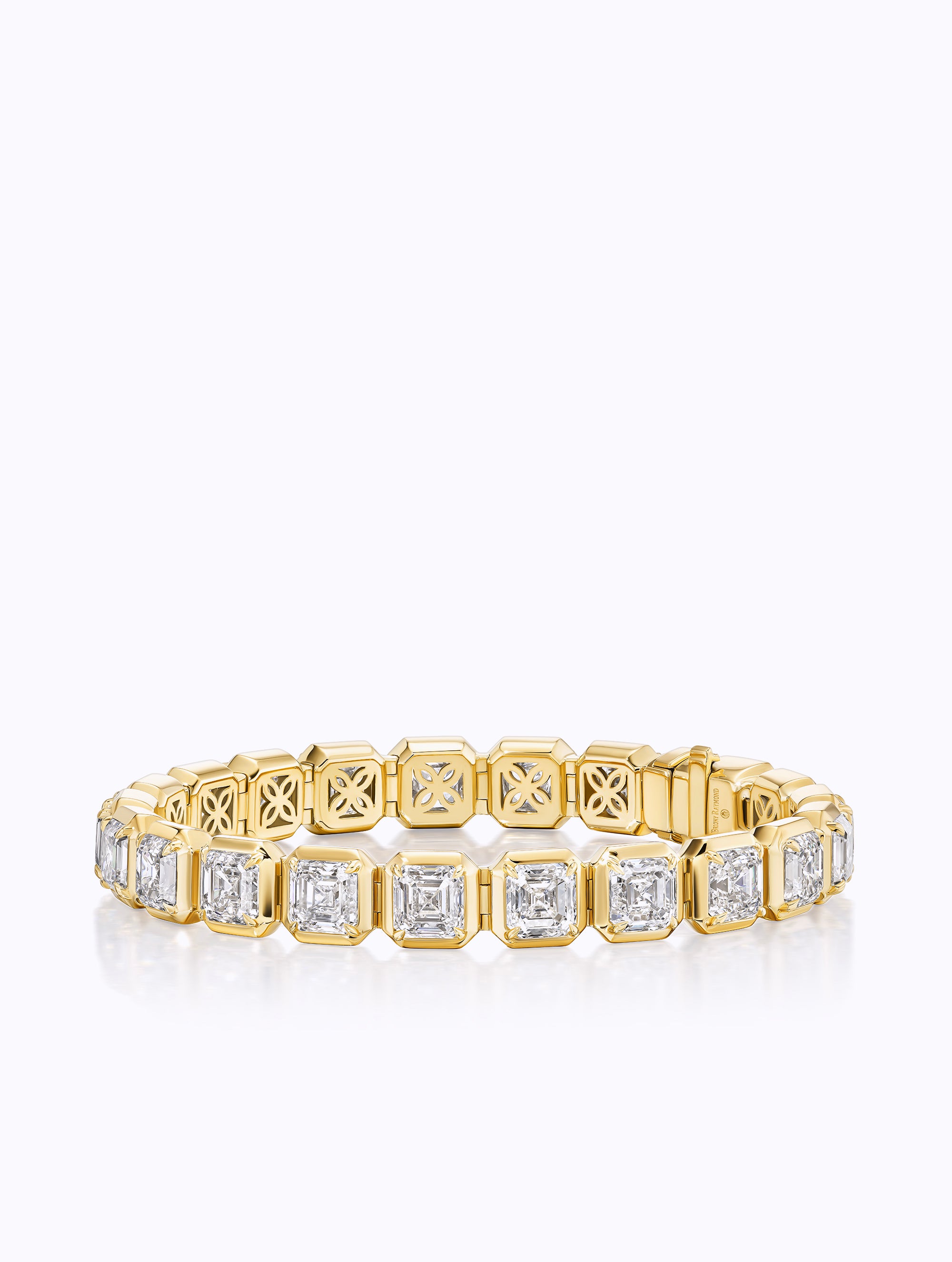 Asscher Cut Diamond Tennis Bracelet