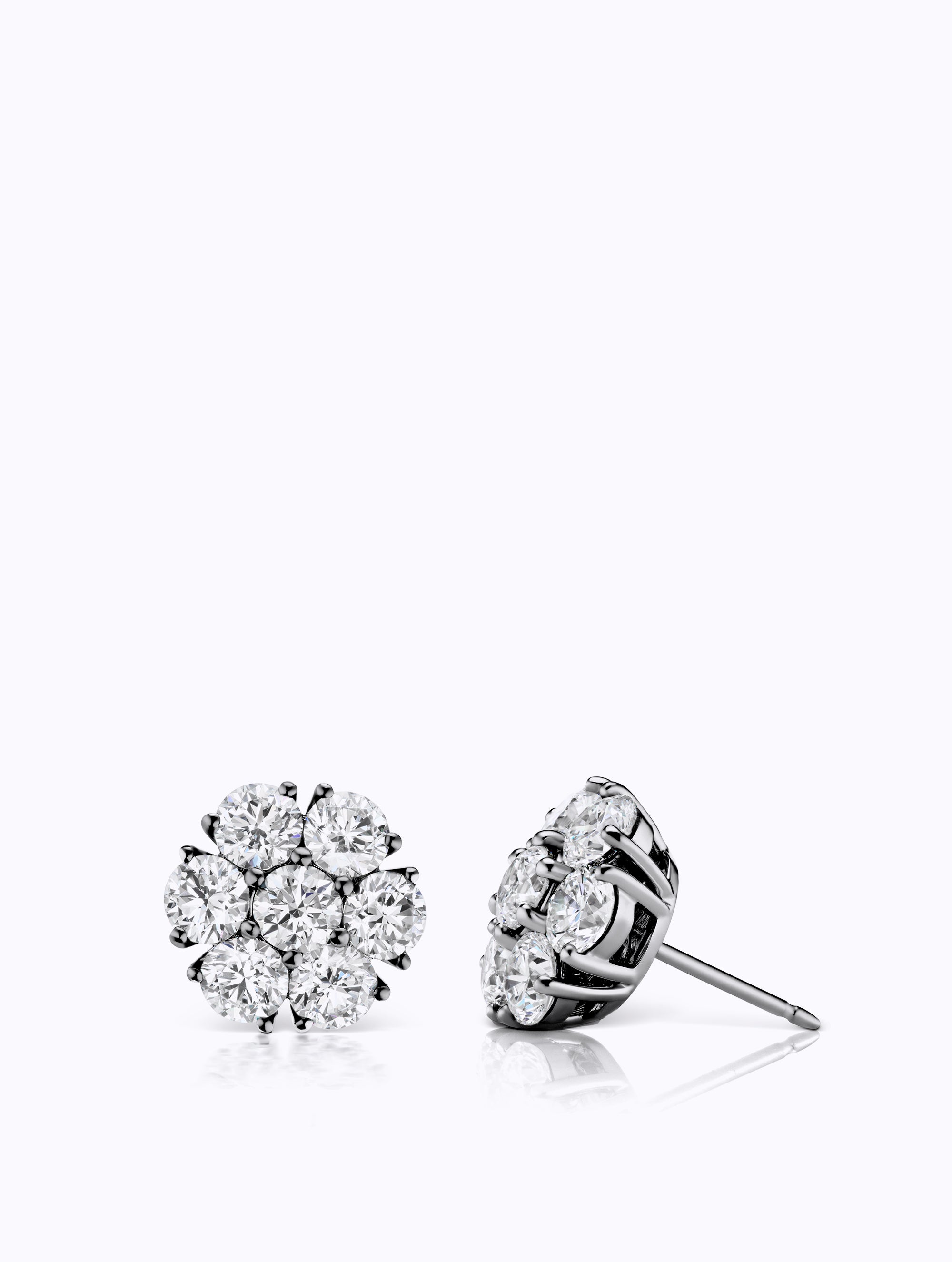 Posey Shadow Diamond Earrings