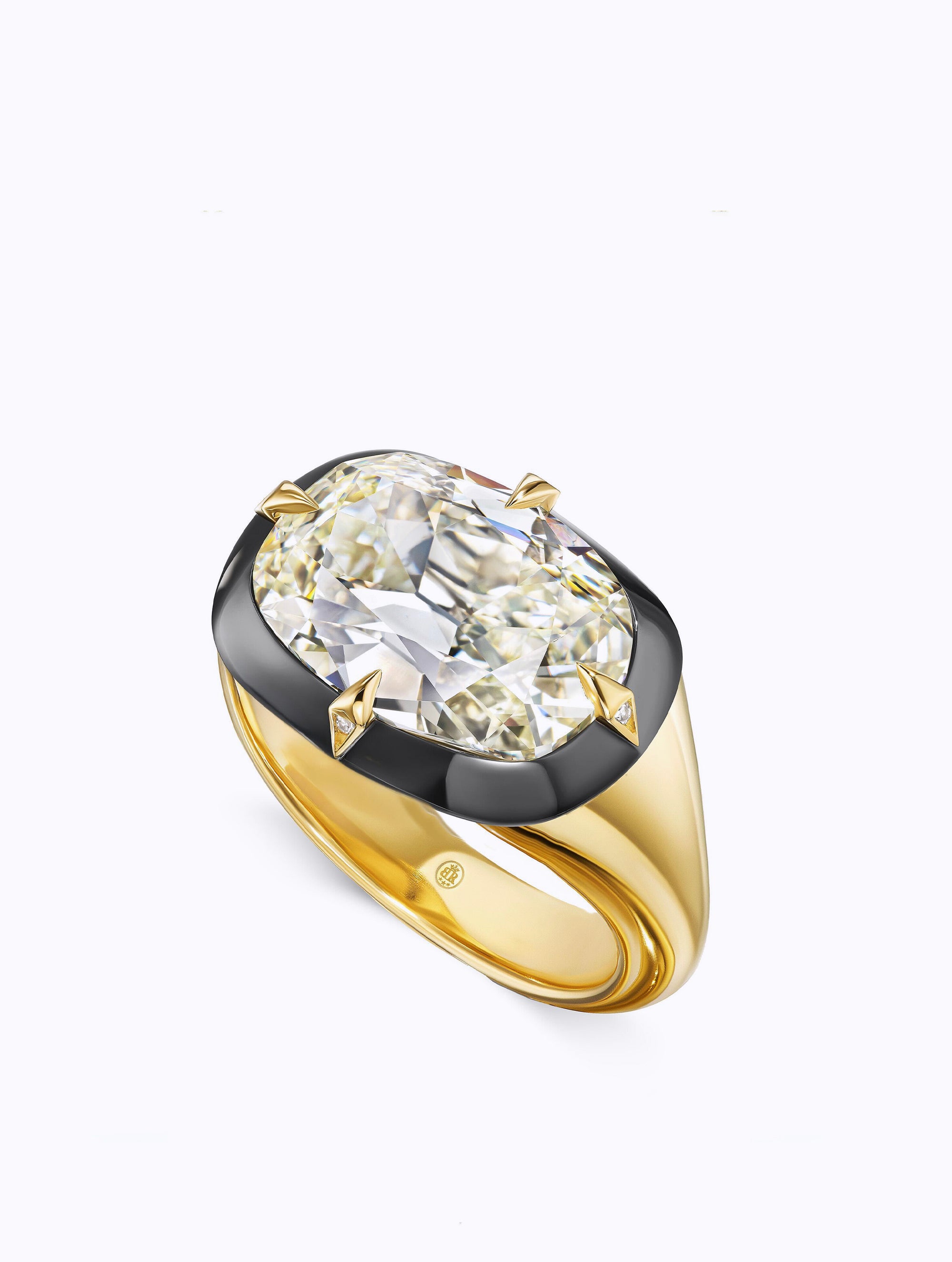 Shadow Antique Cushion Cut Diamond Ring
