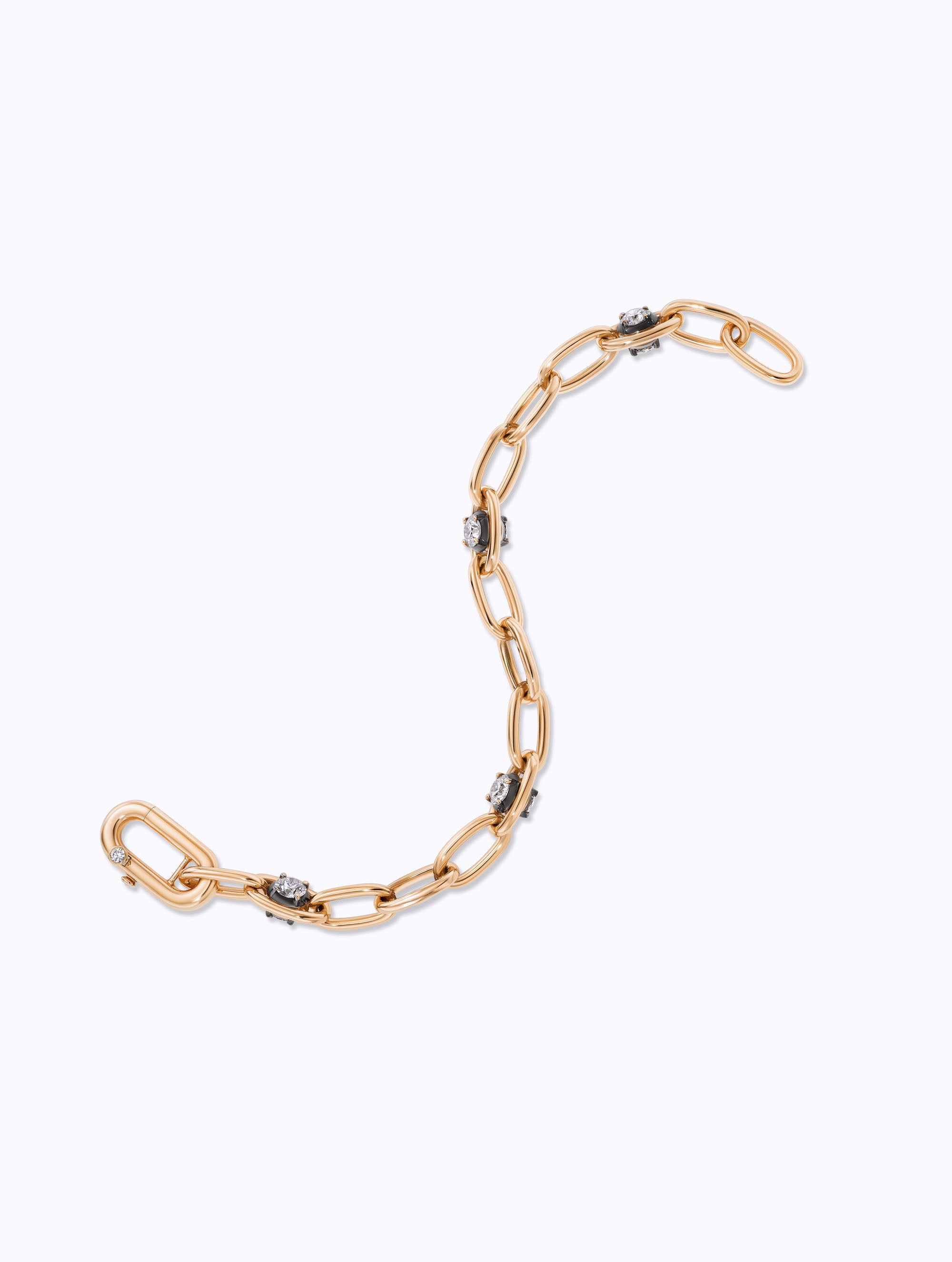 Shadow Diamond Link Bracelet