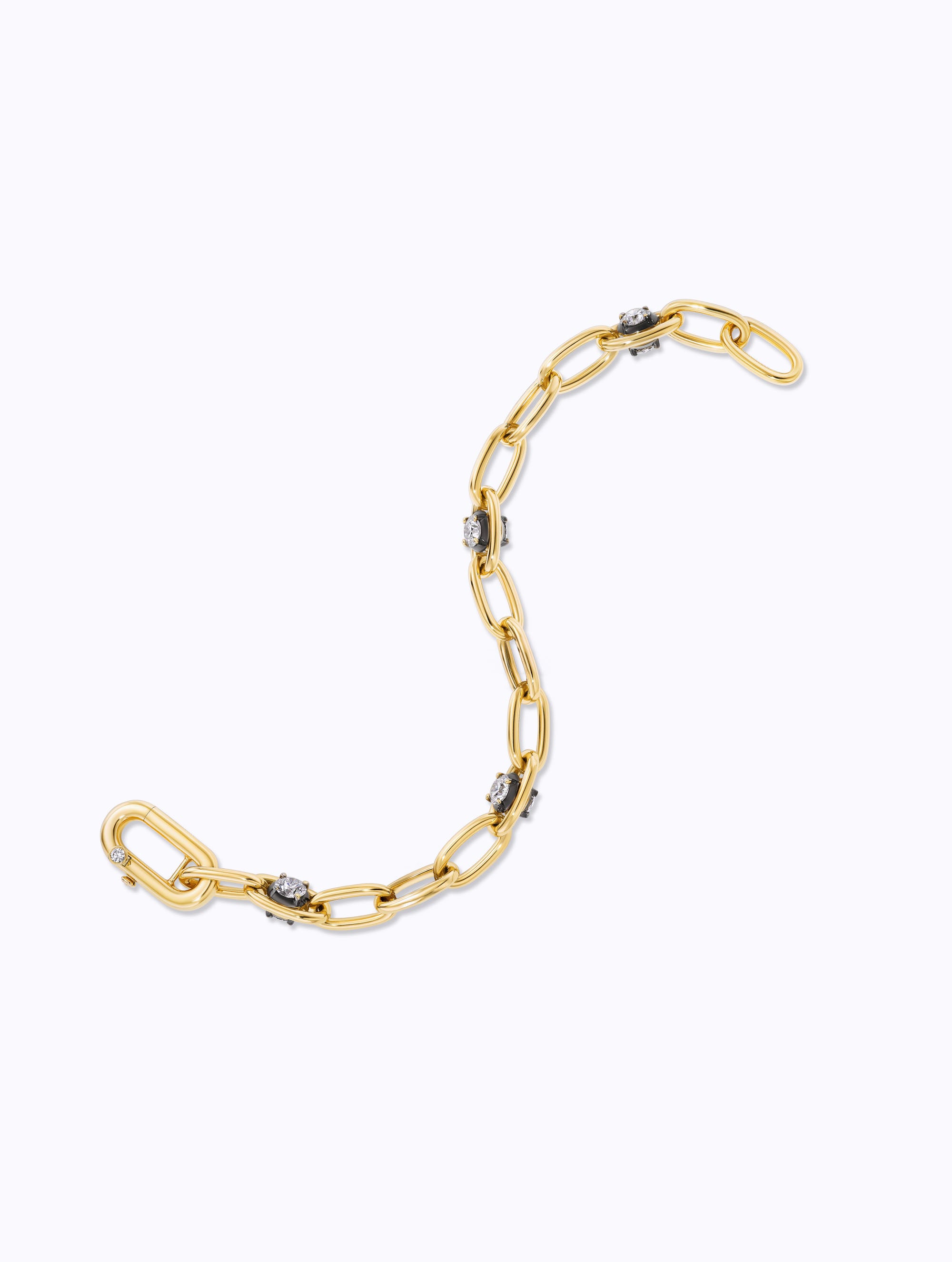 Shadow Diamond Link Bracelet