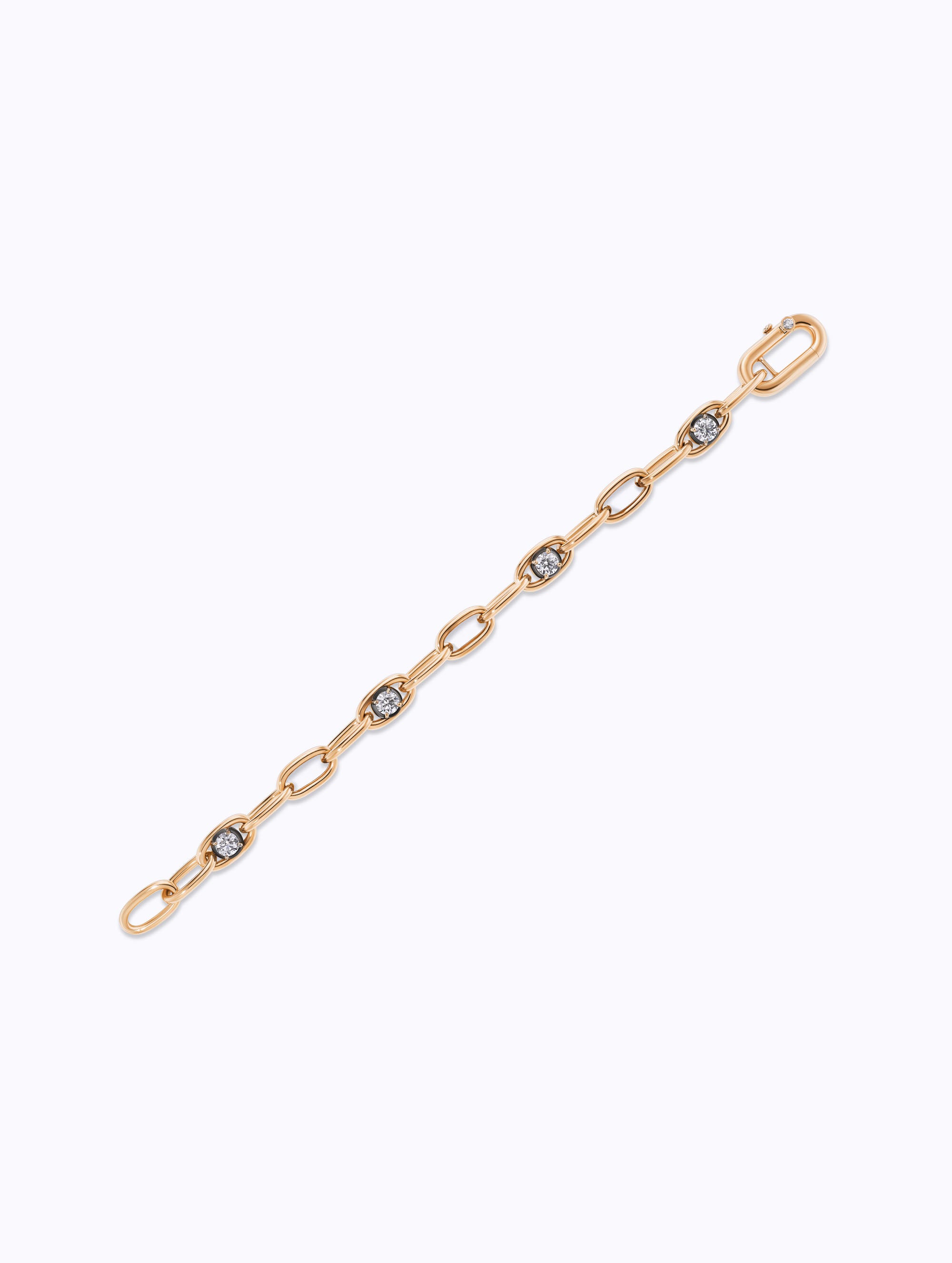 Shadow Diamond Link Bracelet