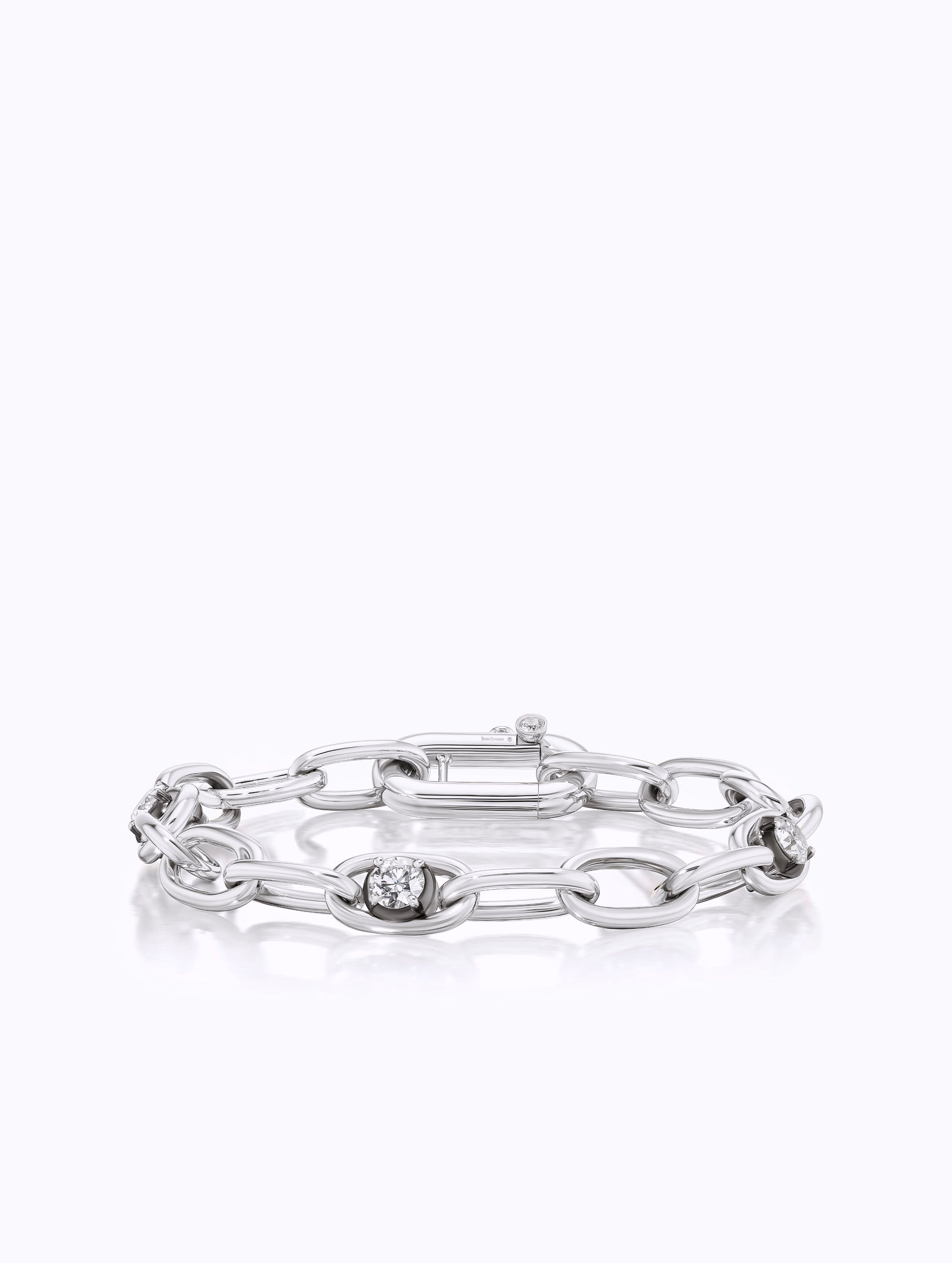 Shadow Diamond Link Bracelet