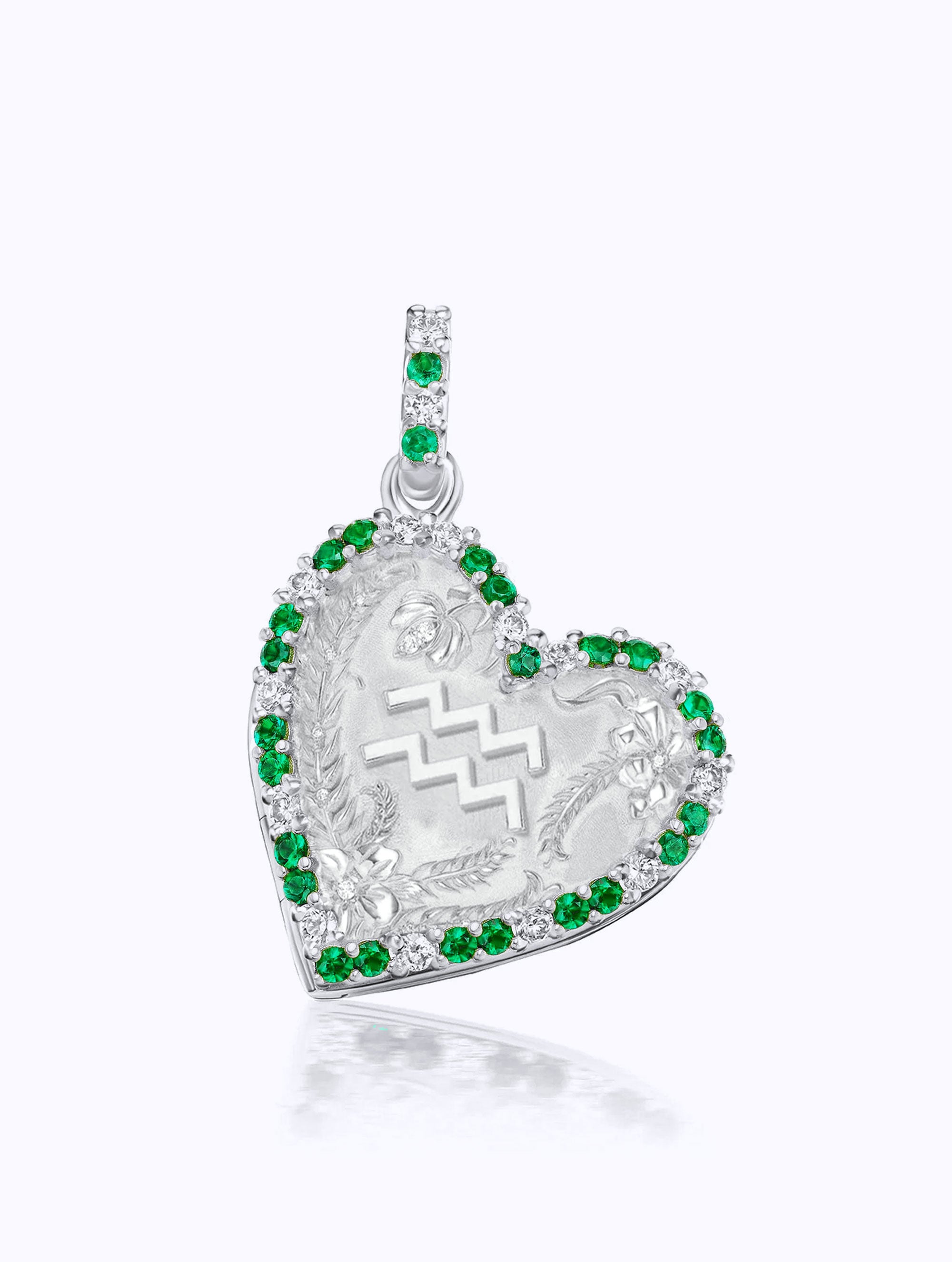 Memoir BIRTHSTONE Zodiac HEART LOCKET