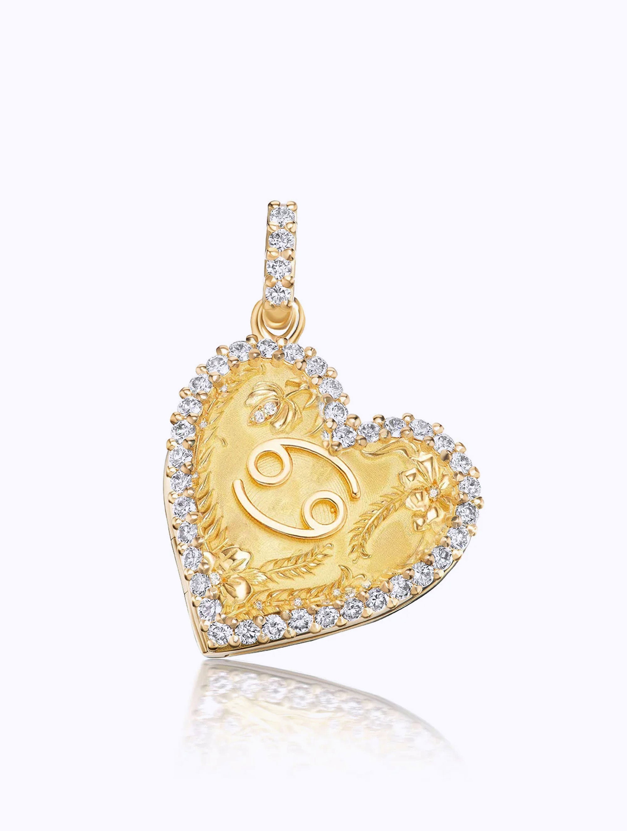 Memoir Diamond Zodiac Heart Locket