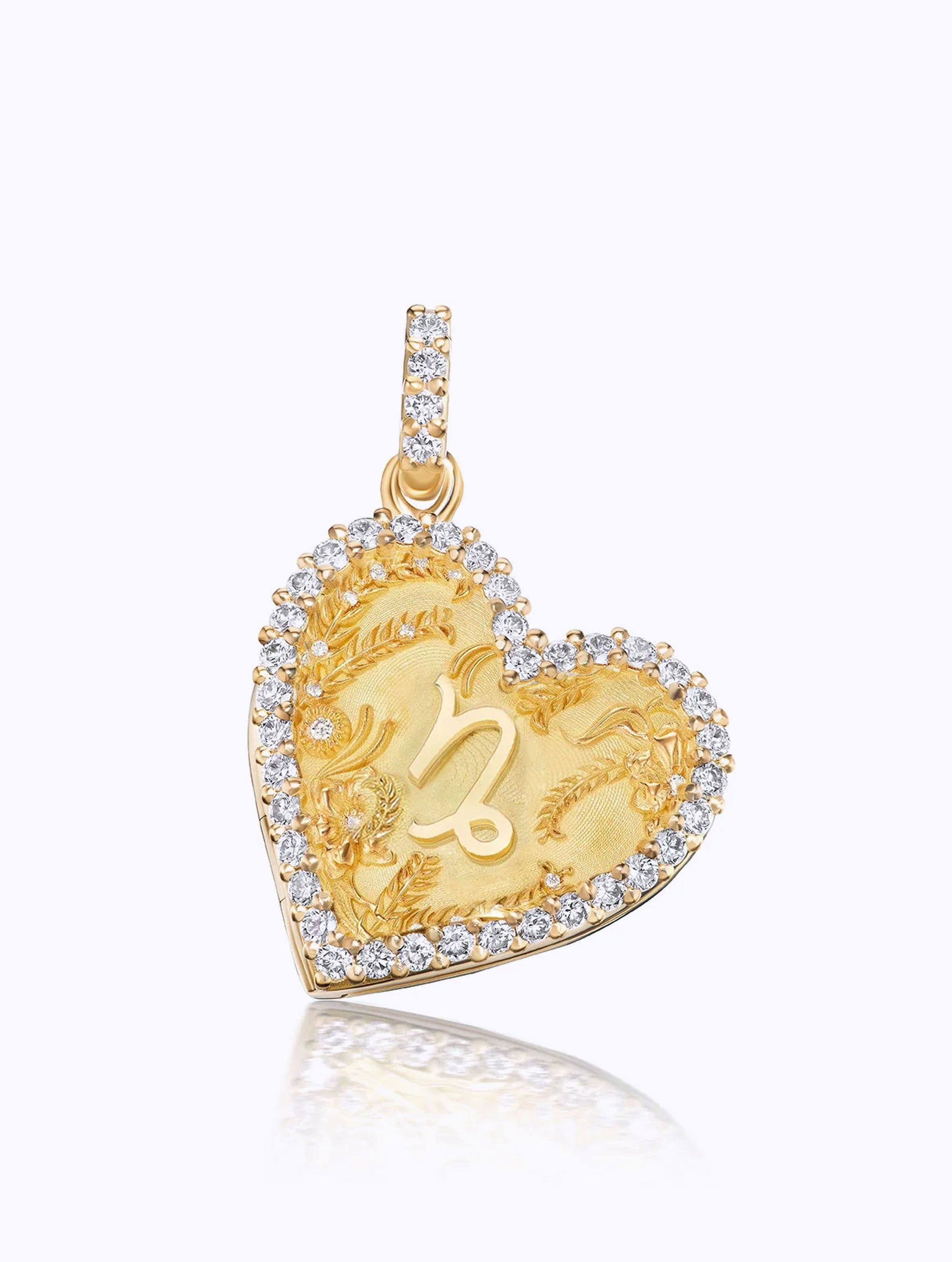 Memoir Diamond Zodiac Heart Locket