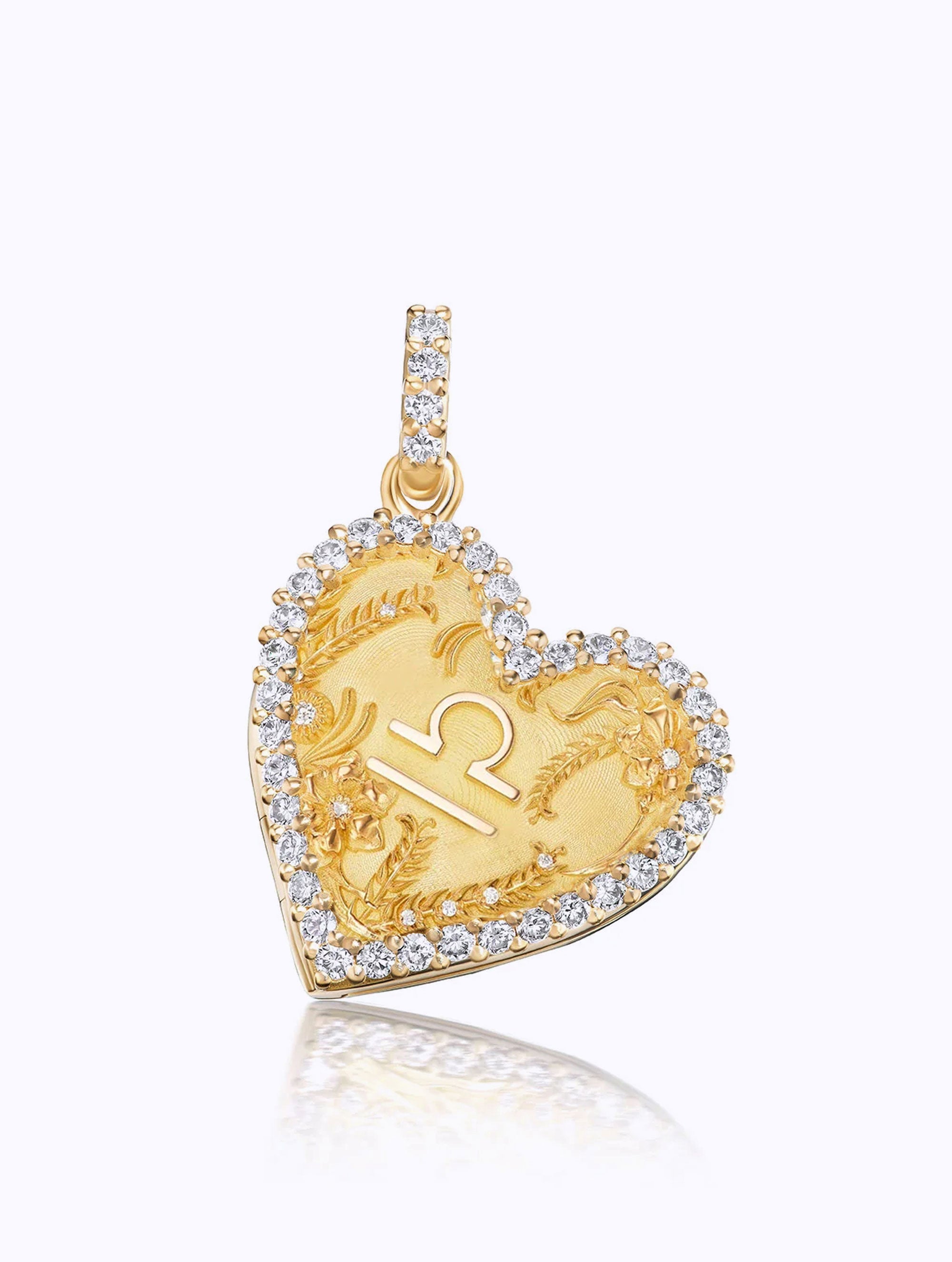 Memoir Diamond Zodiac Heart Locket