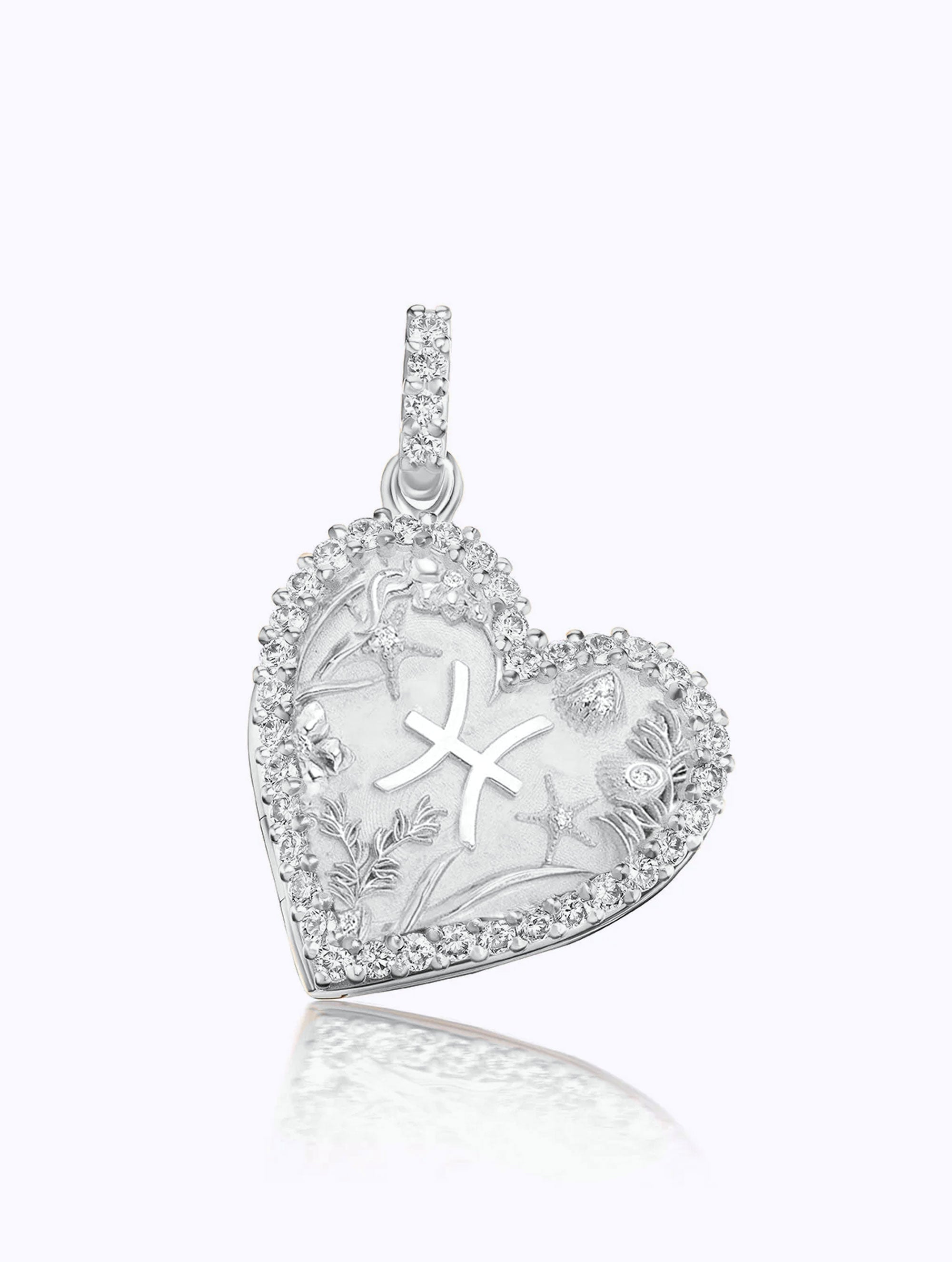 Memoir Diamond Zodiac Heart Locket