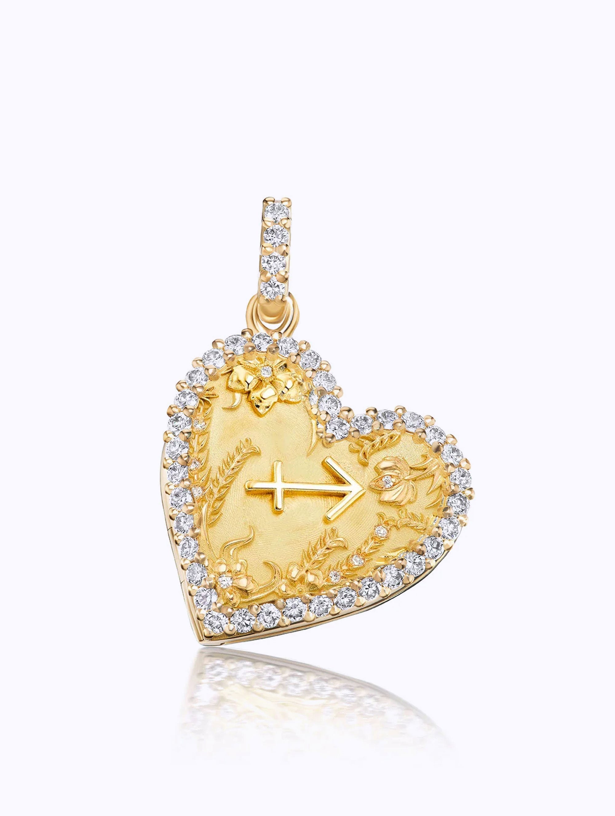 Memoir Diamond Zodiac Heart Locket