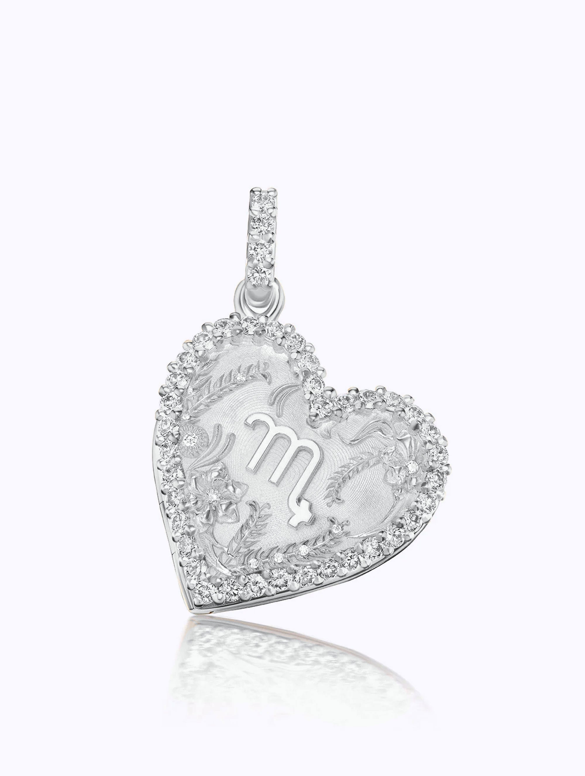 Memoir Diamond Zodiac Heart Locket